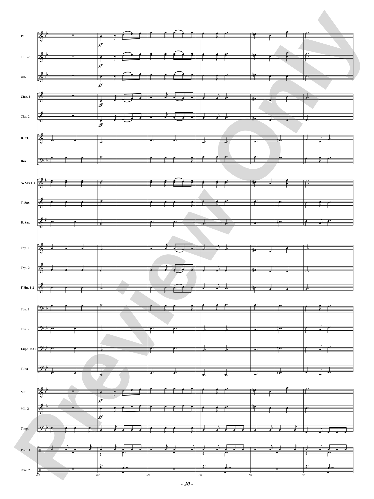 Fearless Dreams: Concert Band Conductor Score & Parts