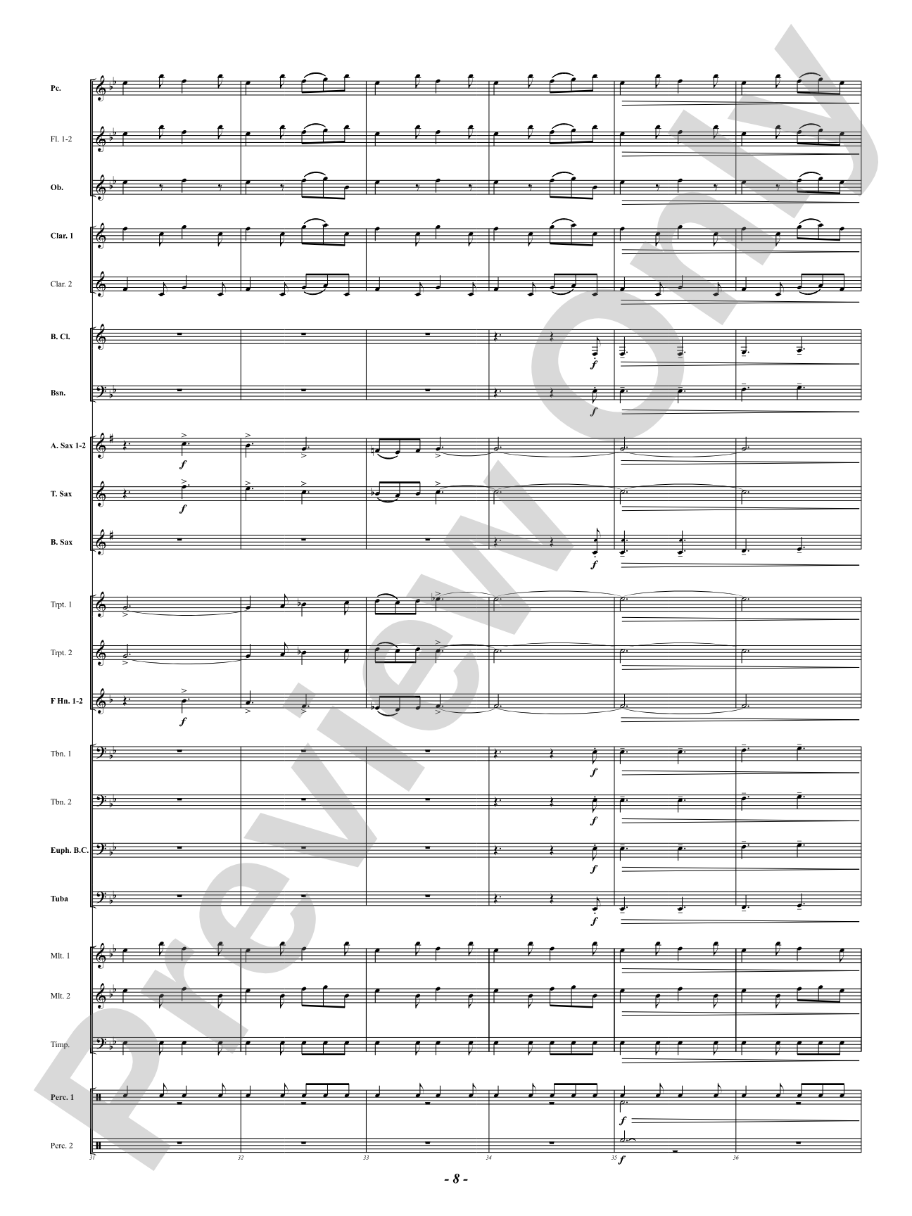 Fearless Dreams: Concert Band Conductor Score & Parts