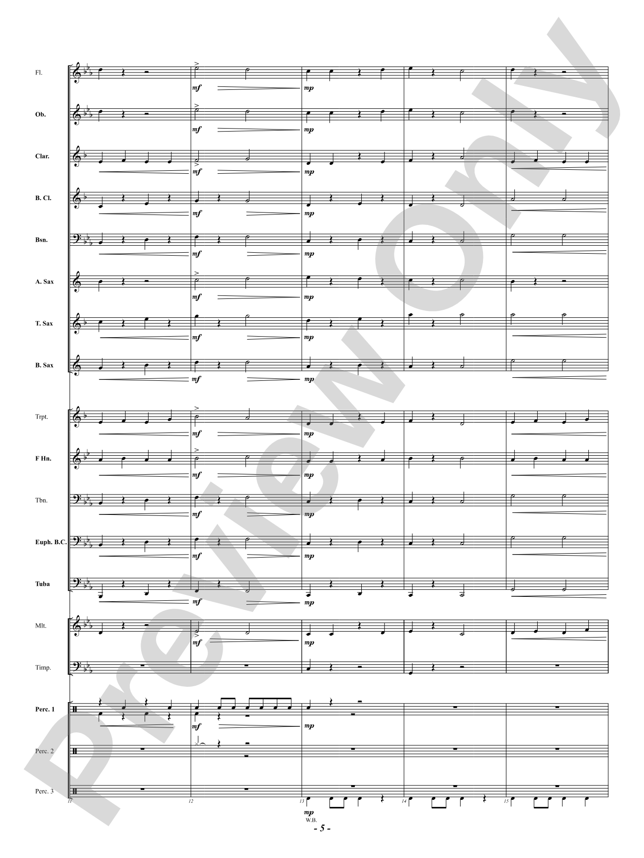 Band Gremlins: Concert Band Conductor Score & Parts