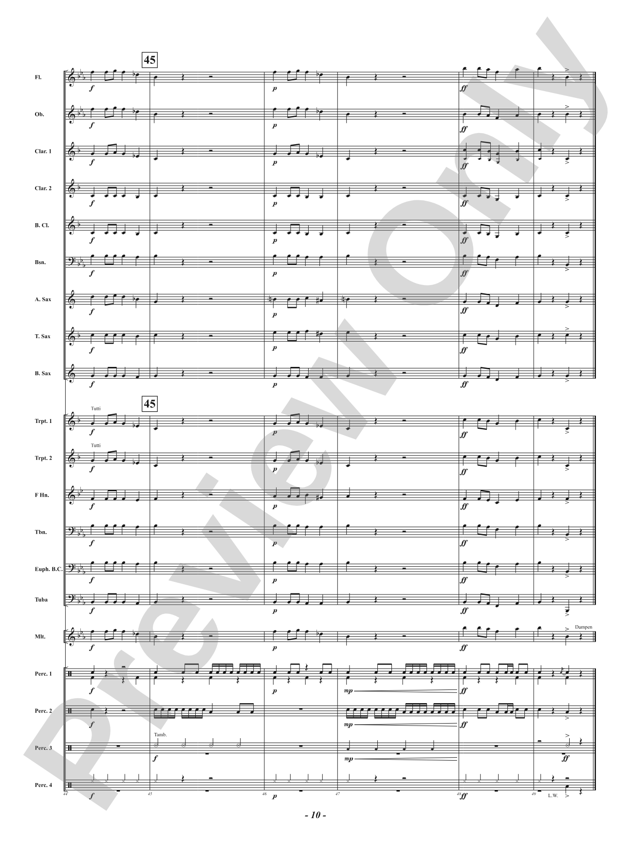 Surfin' Santa: Concert Band Conductor Score & Parts