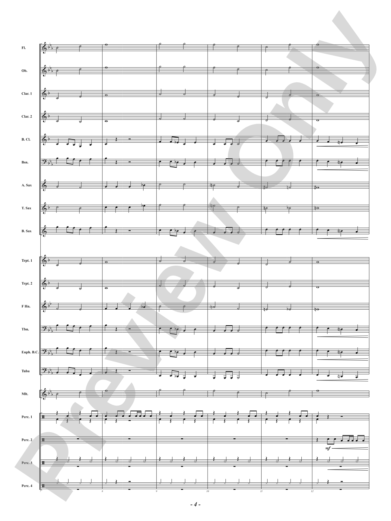 Surfin' Santa: Concert Band Conductor Score & Parts