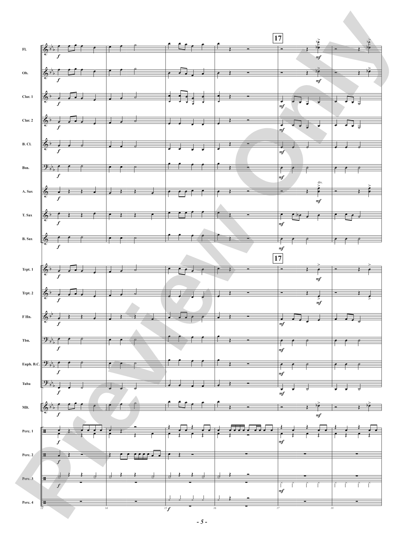 Surfin' Santa: Concert Band Conductor Score & Parts