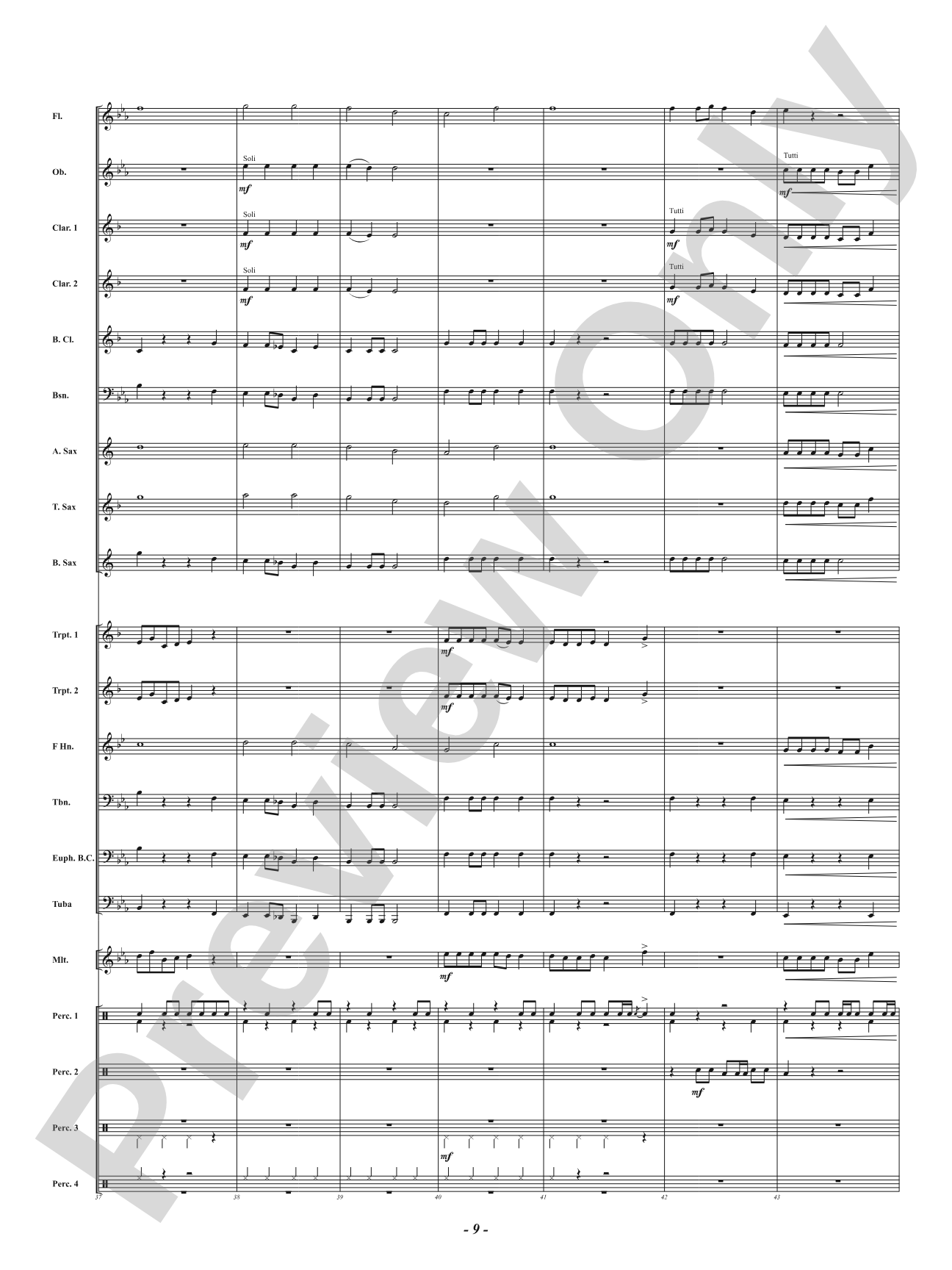 Surfin' Santa: Concert Band Conductor Score & Parts