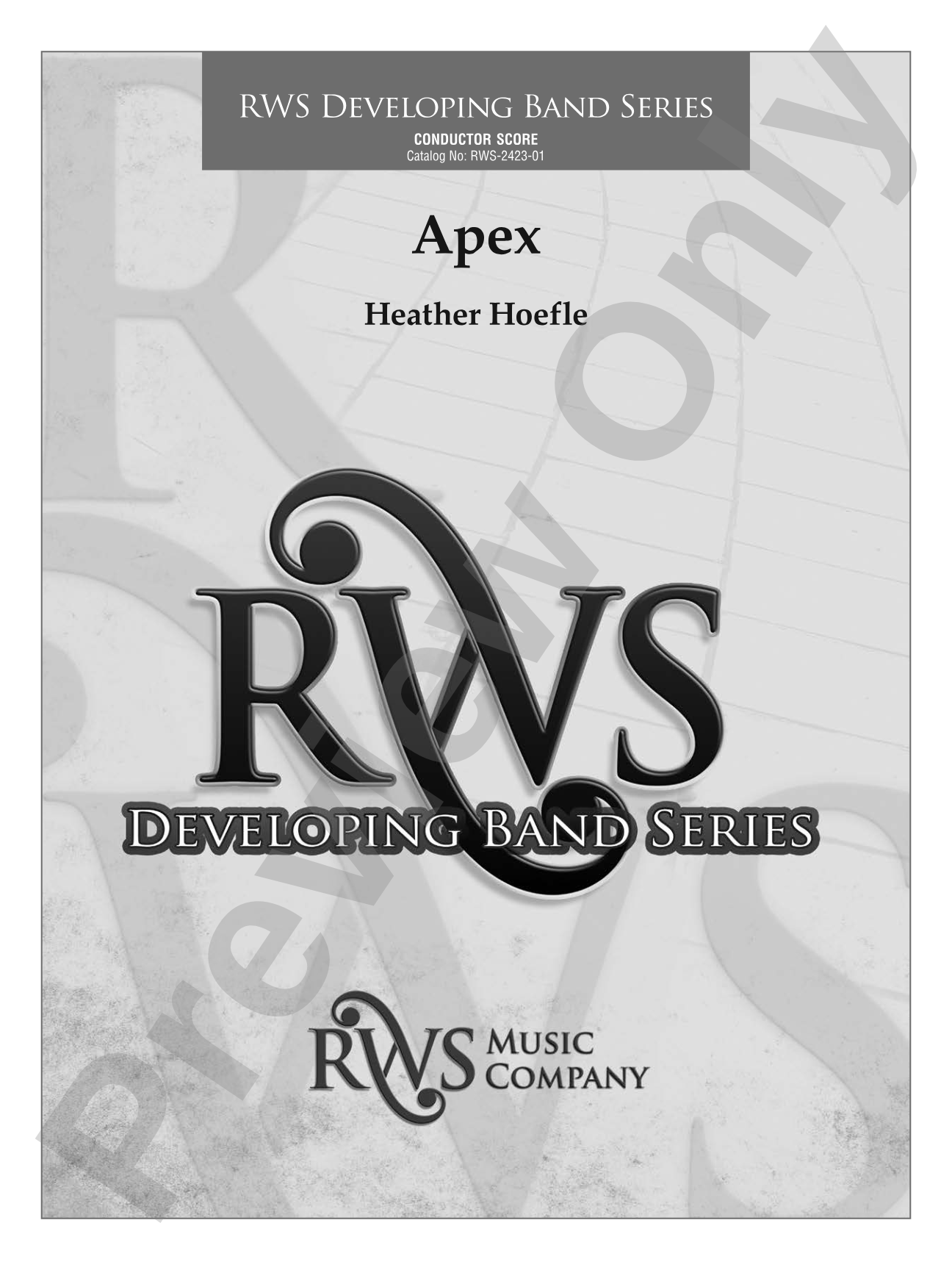 Apex: Concert Band Conductor Score & Parts