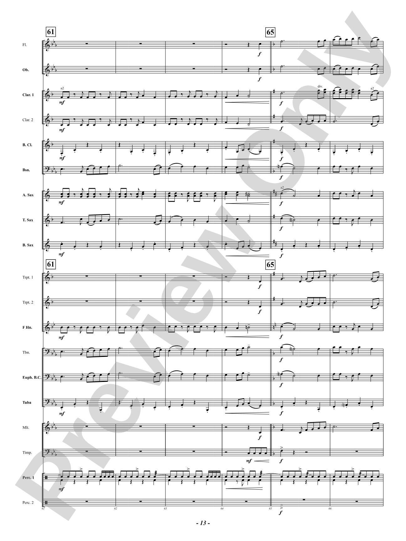 Festivity: Concert Band Conductor Score & Parts