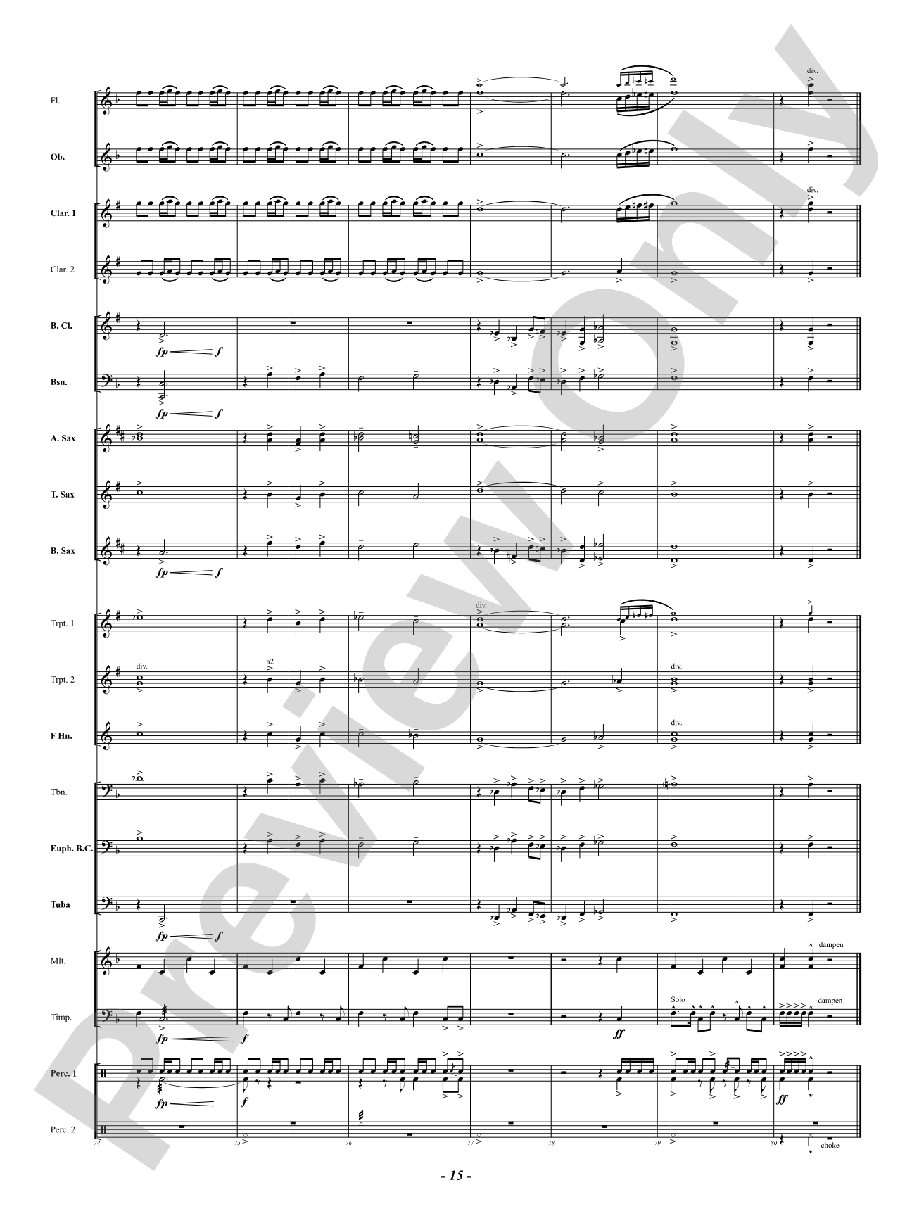 Festivity: Concert Band Conductor Score & Parts