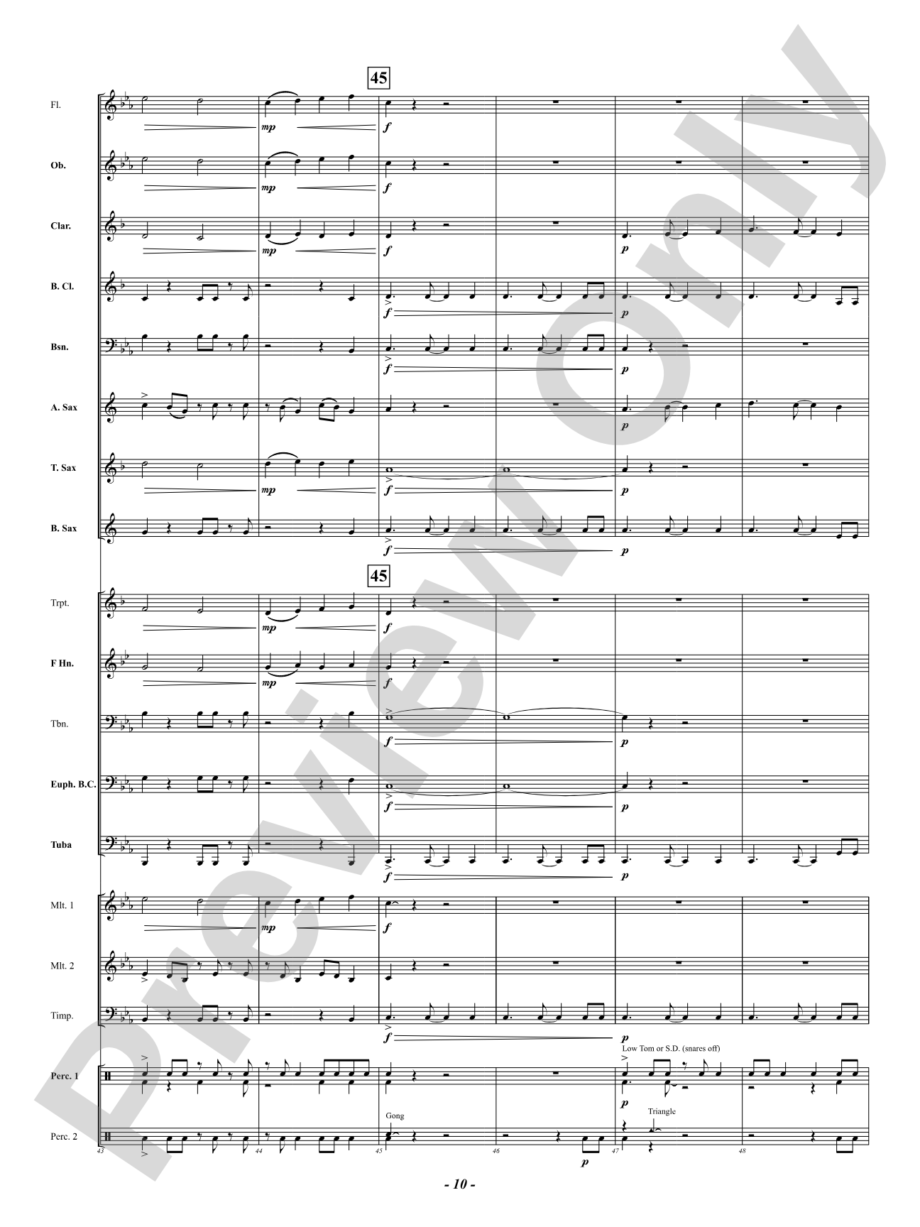 Perseverance: Concert Band Conductor Score & Parts
