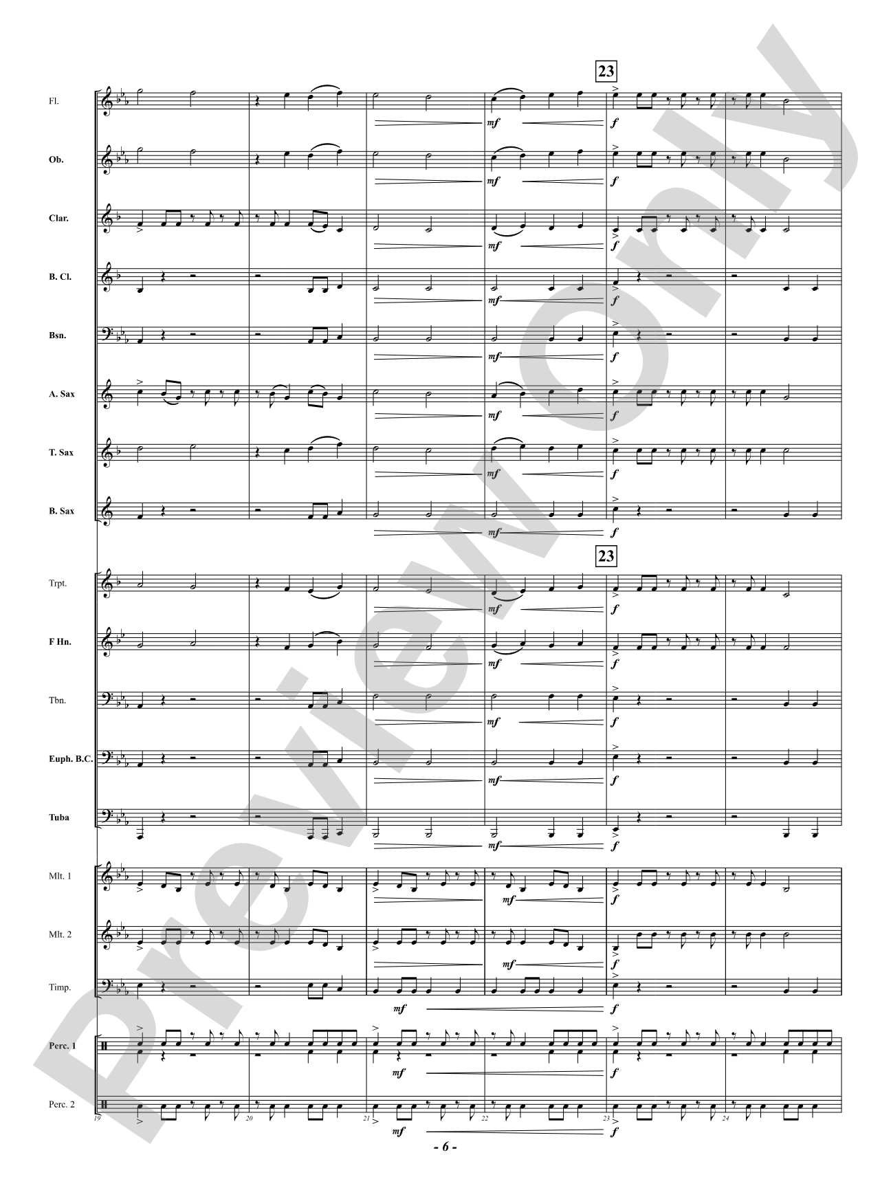 Perseverance: Concert Band Conductor Score & Parts