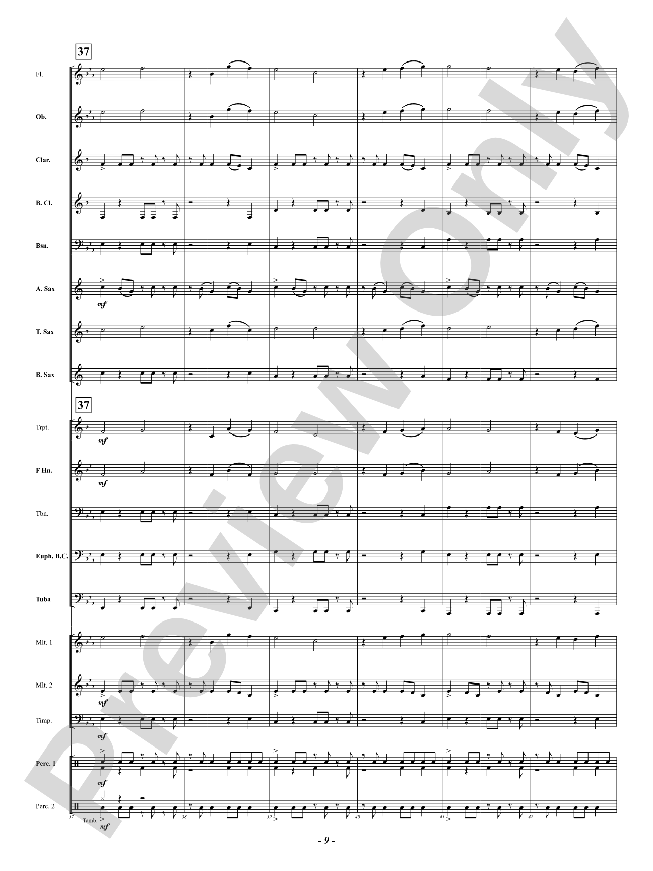 Perseverance: Concert Band Conductor Score & Parts