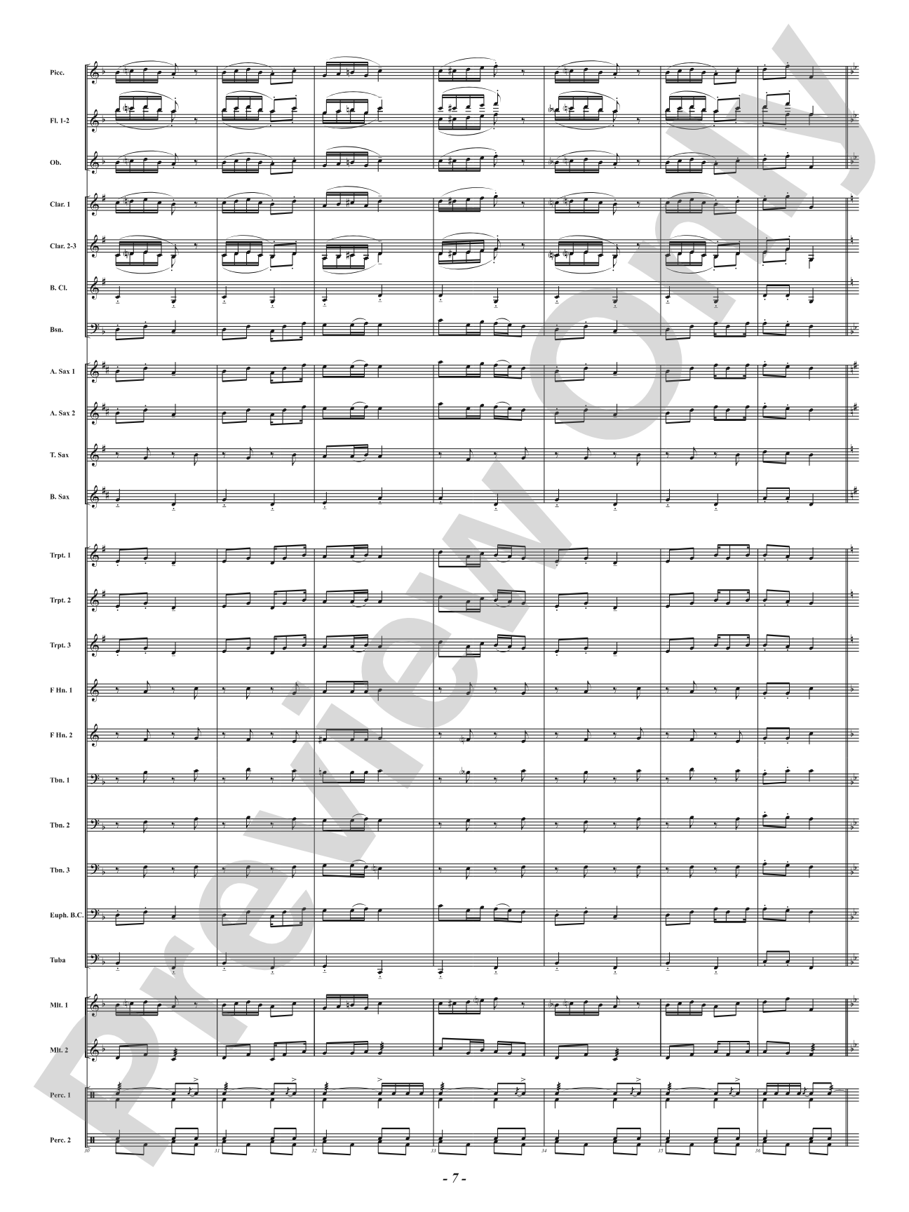 Arkansas Huskin' Bee: Concert Band Conductor Score & Parts