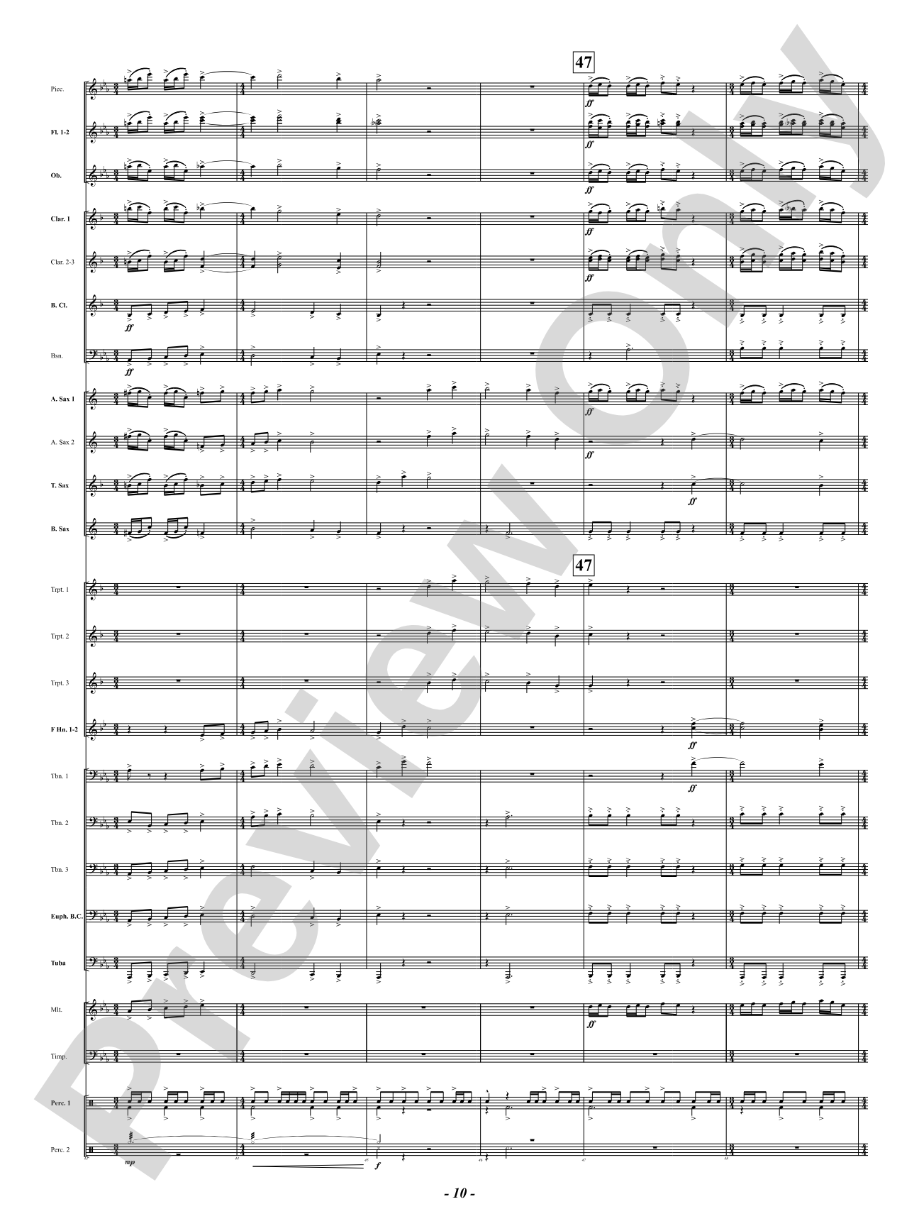 Sound Paints the Sky: Concert Band Conductor Score & Parts