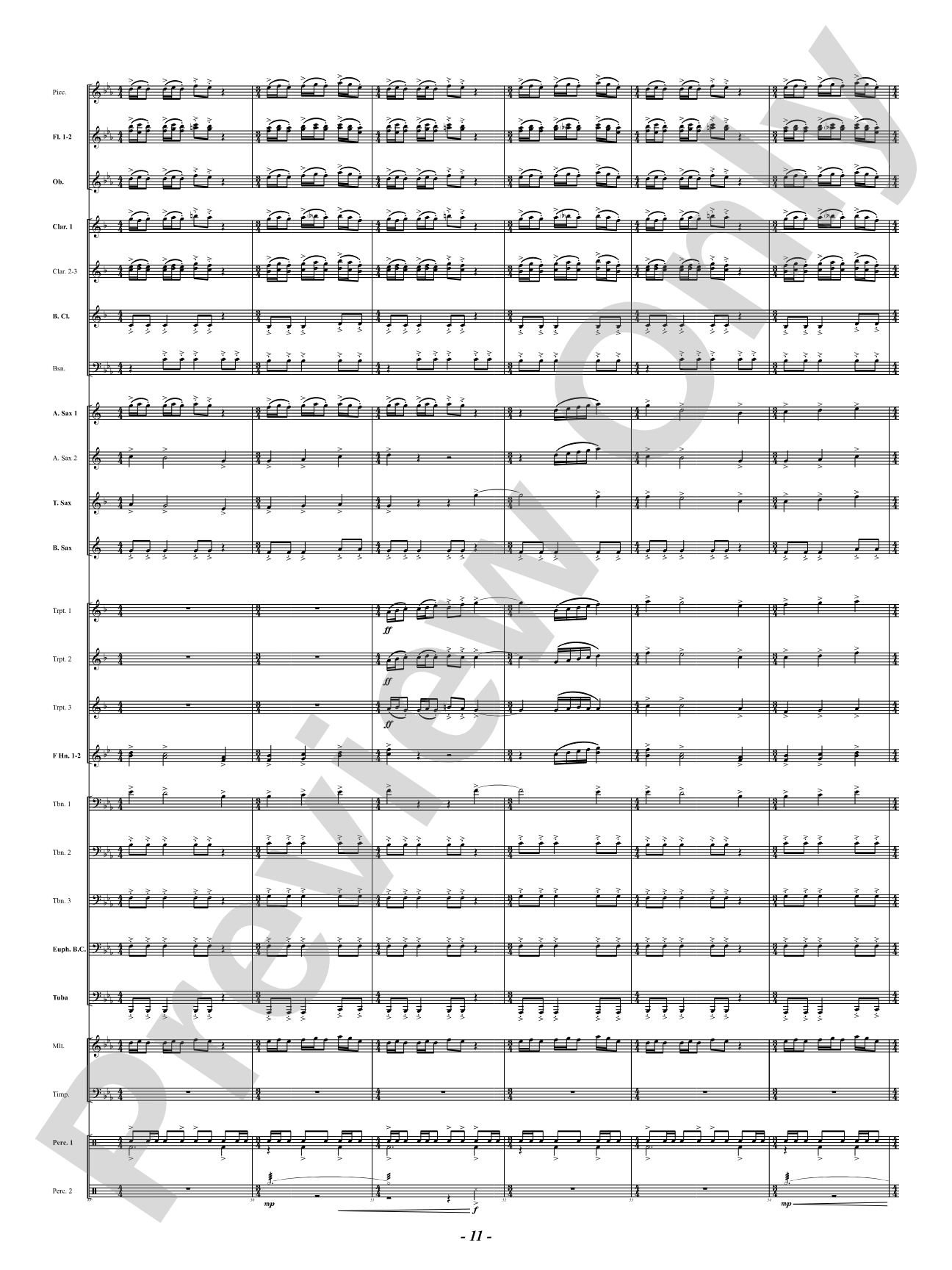 Sound Paints the Sky: Concert Band Conductor Score & Parts