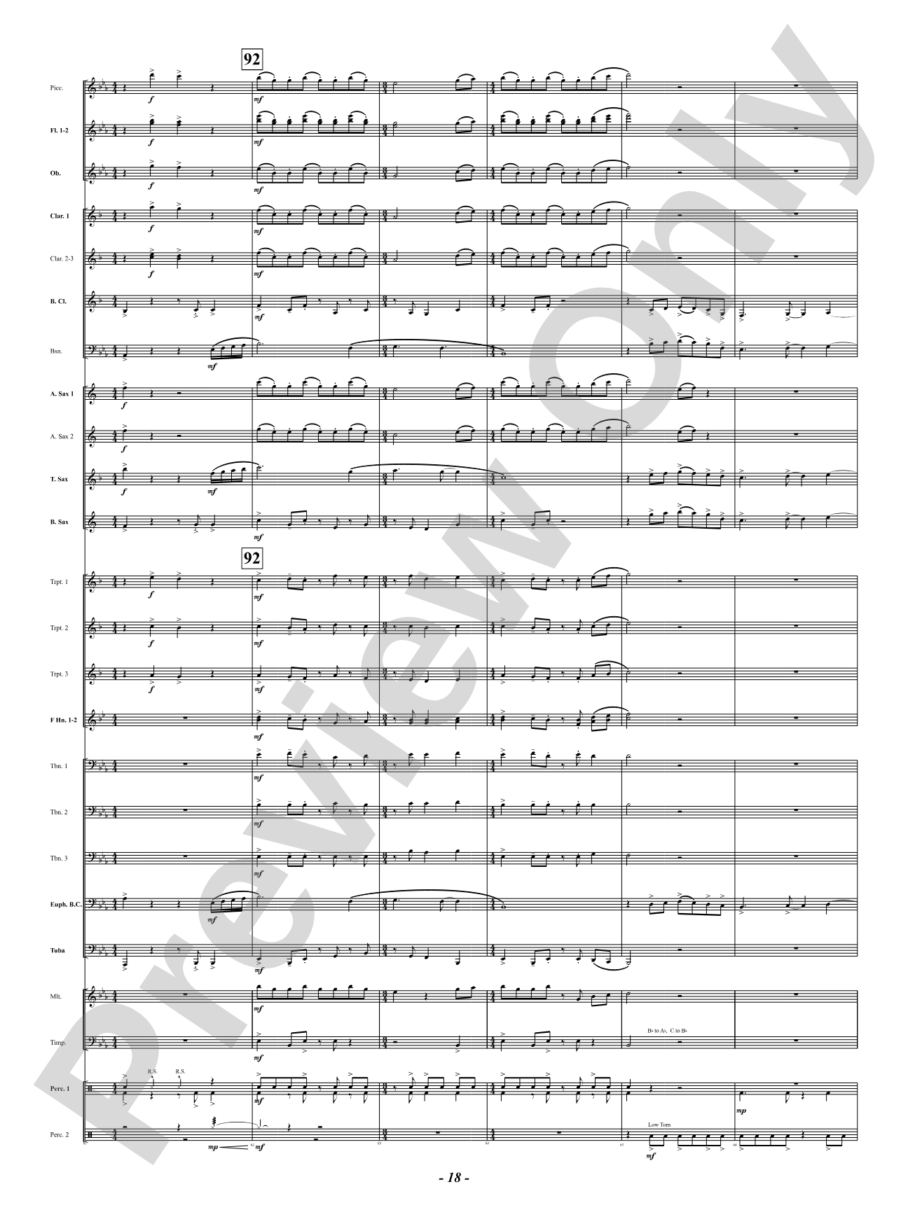 Sound Paints the Sky: Concert Band Conductor Score & Parts
