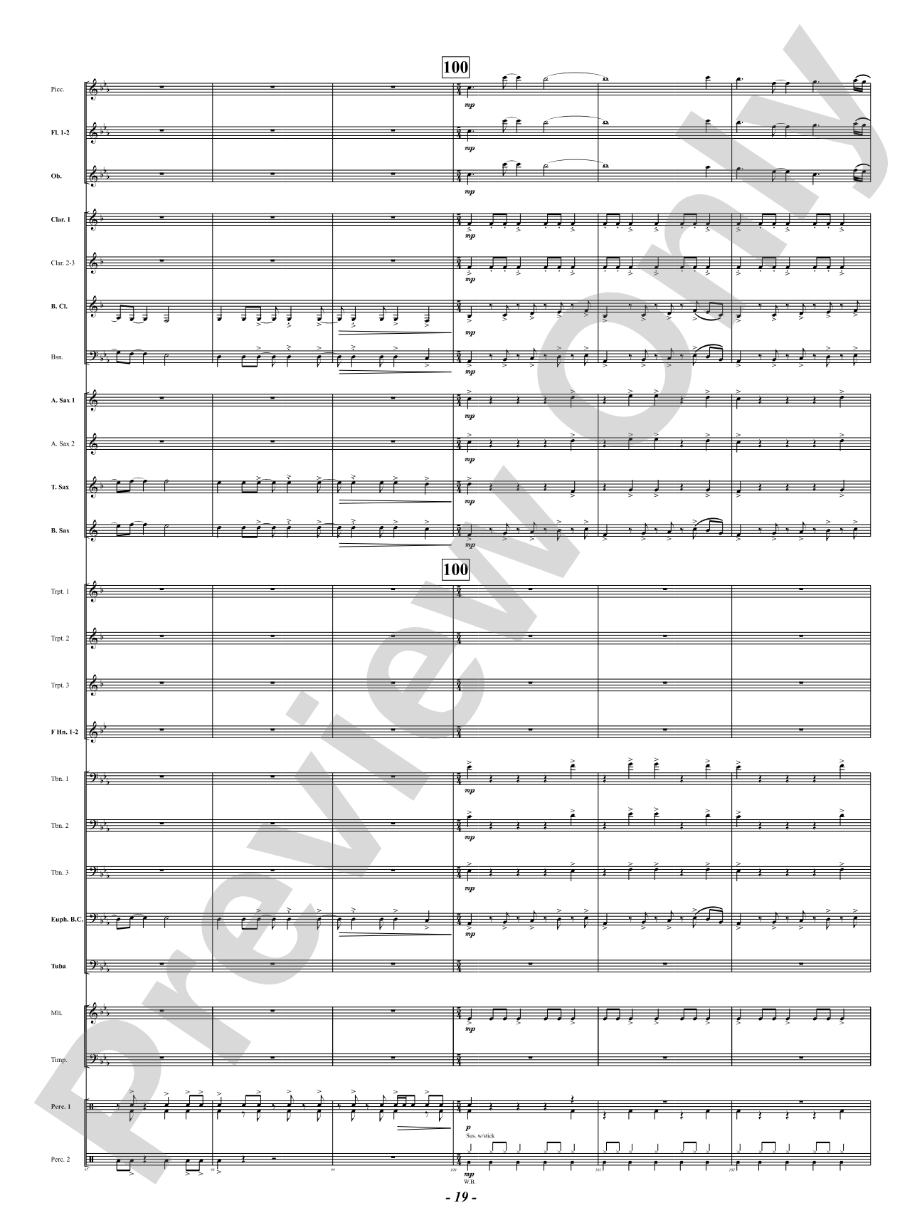Sound Paints the Sky: Concert Band Conductor Score & Parts