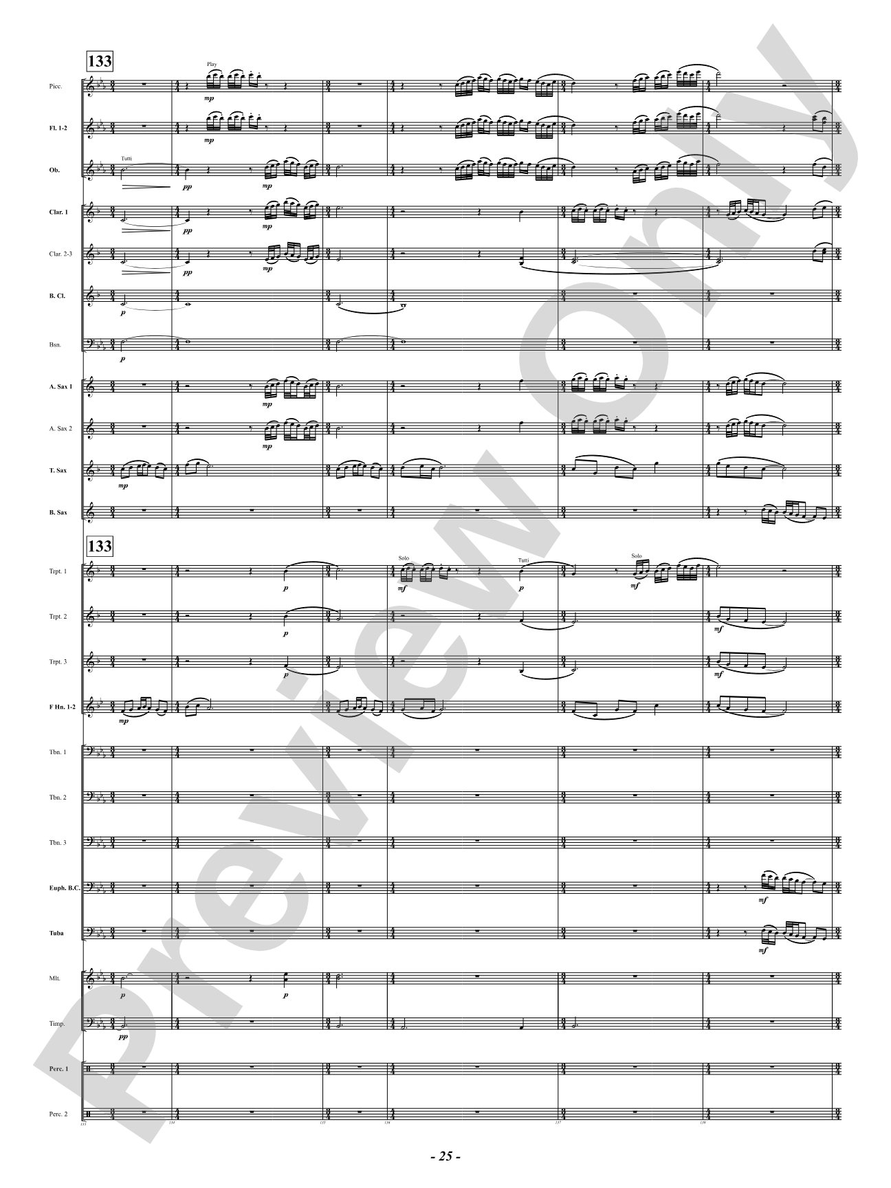 Sound Paints the Sky: Concert Band Conductor Score & Parts
