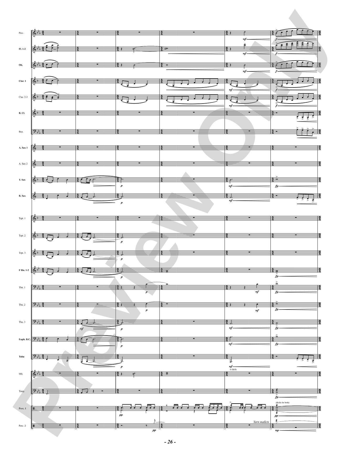 Sound Paints the Sky: Concert Band Conductor Score & Parts