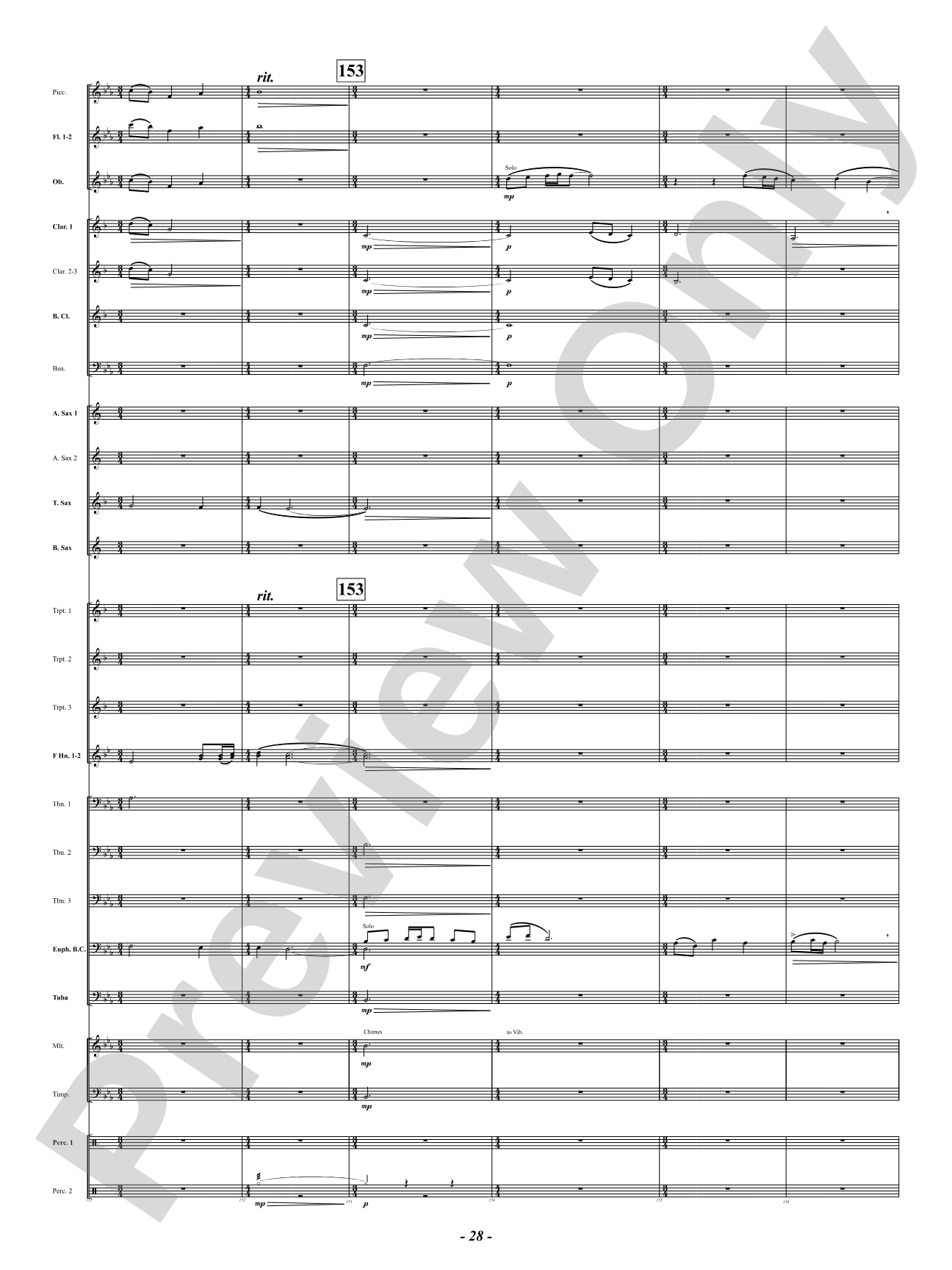 Sound Paints the Sky: Concert Band Conductor Score & Parts