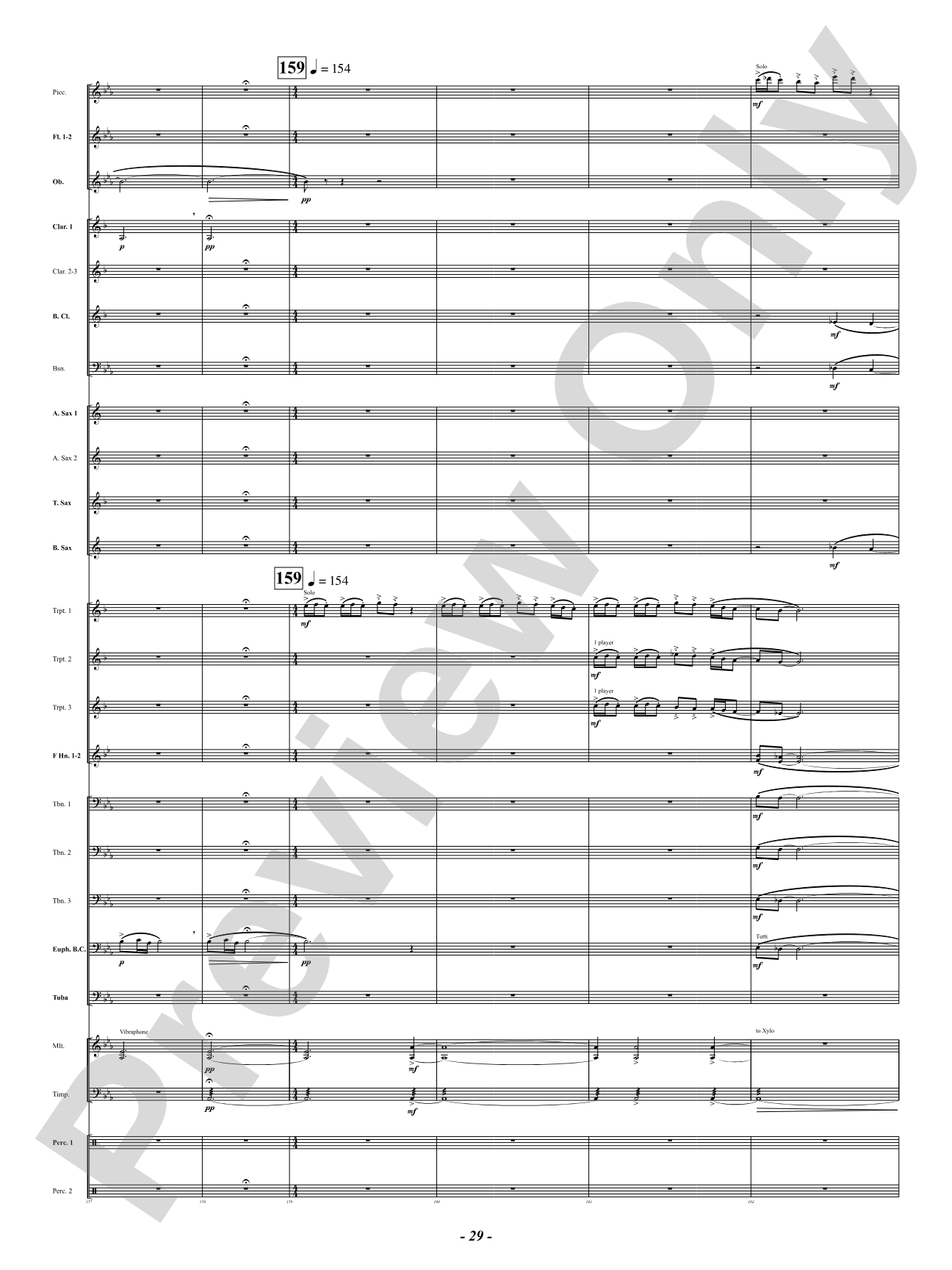 Sound Paints the Sky: Concert Band Conductor Score & Parts