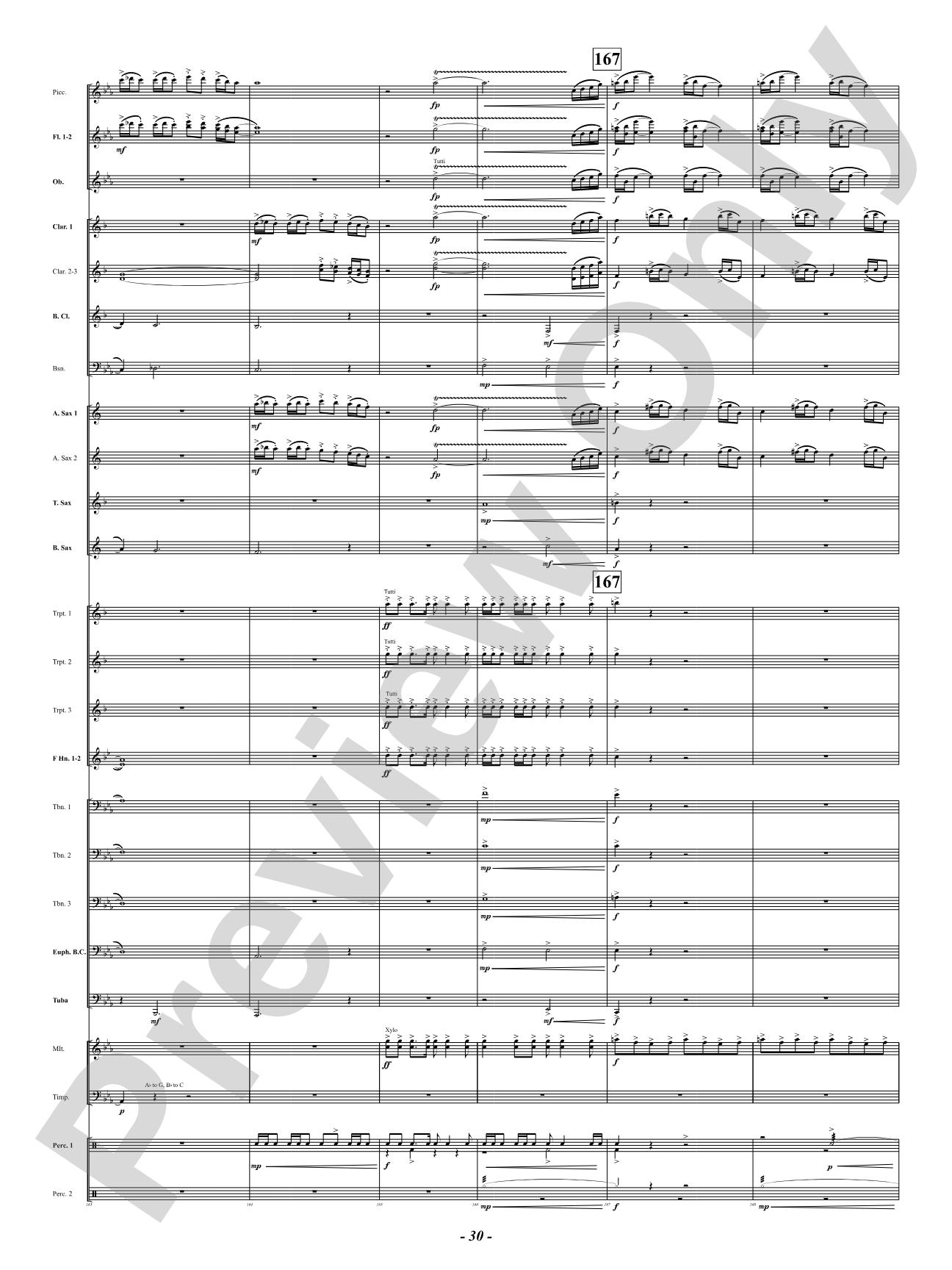 Sound Paints the Sky: Concert Band Conductor Score & Parts