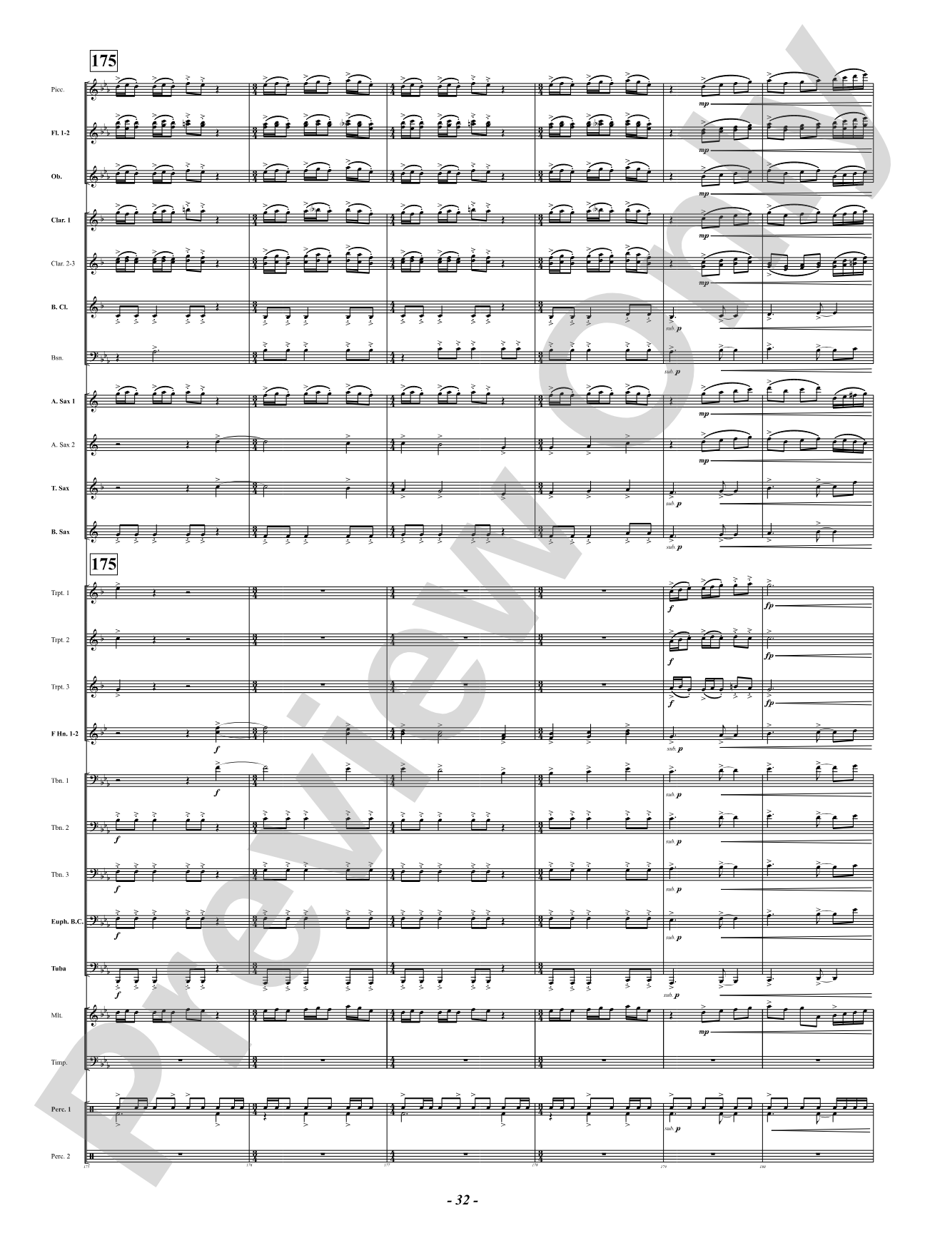 Sound Paints the Sky: Concert Band Conductor Score & Parts