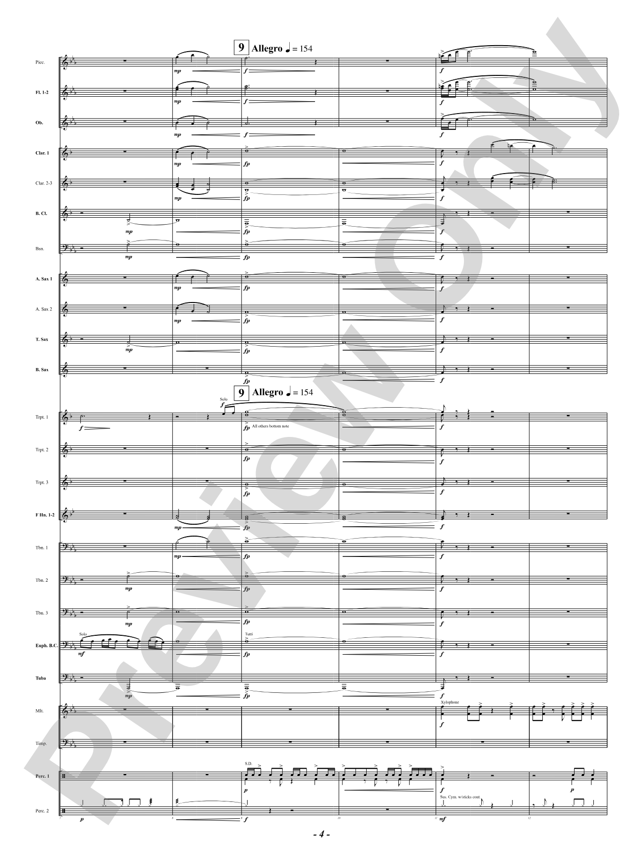Sound Paints the Sky: Concert Band Conductor Score & Parts