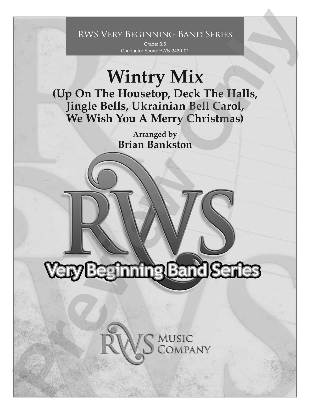 Wintry Mix: Concert Band Conductor Score & Parts