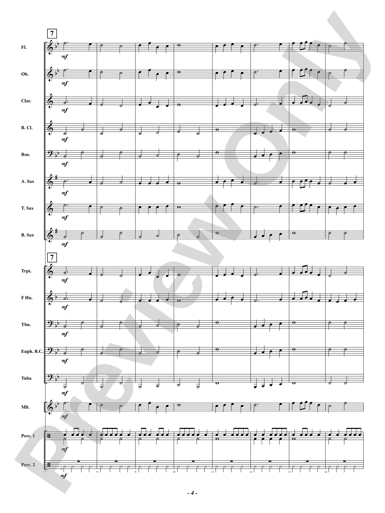 Wintry Mix: Concert Band Conductor Score & Parts