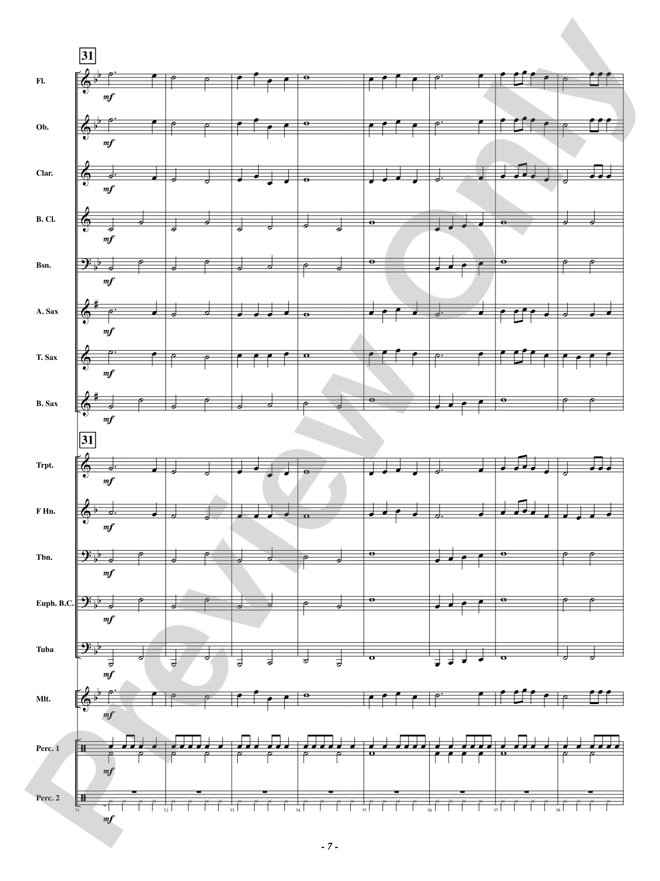Wintry Mix: Concert Band Conductor Score & Parts