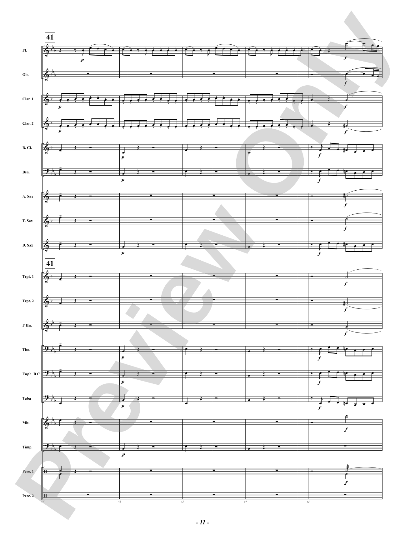A Little Night Music - (Eine Kleine Nachtmusik): Concert Band Conductor Score & Parts