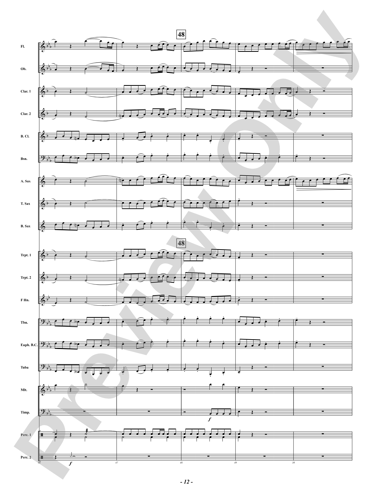 A Little Night Music - (Eine Kleine Nachtmusik): Concert Band Conductor Score & Parts