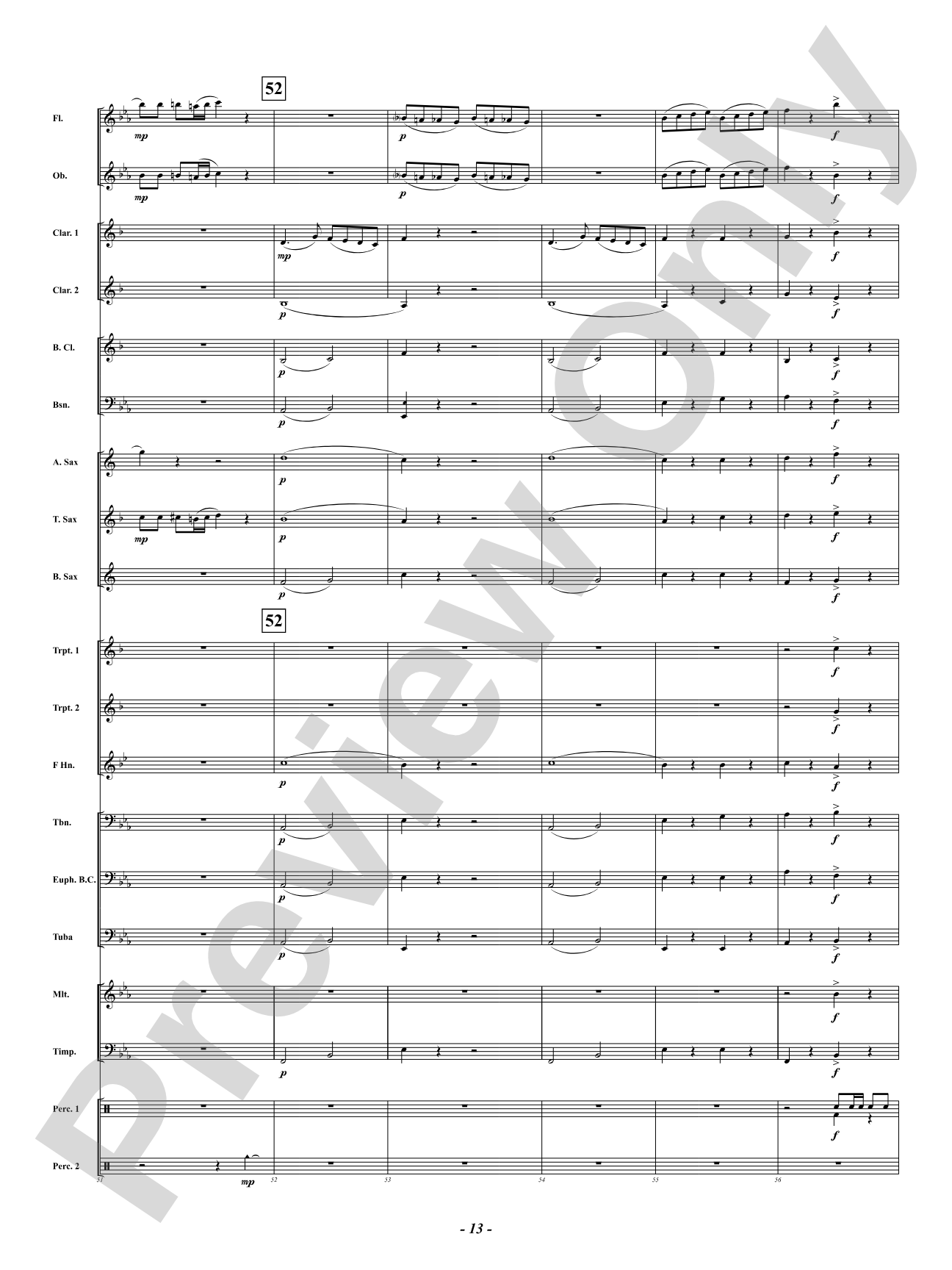 A Little Night Music - (Eine Kleine Nachtmusik): Concert Band Conductor Score & Parts
