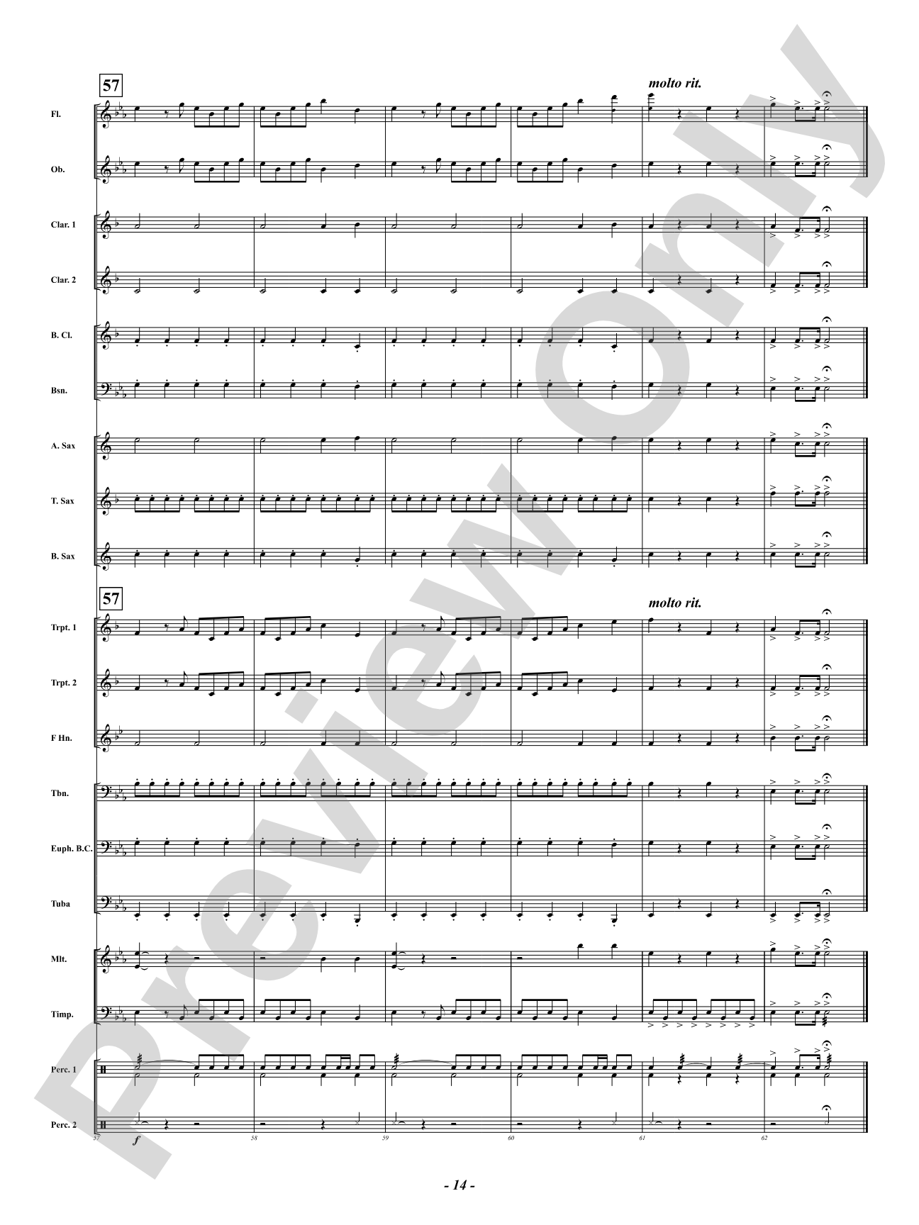 A Little Night Music - (Eine Kleine Nachtmusik): Concert Band Conductor Score & Parts