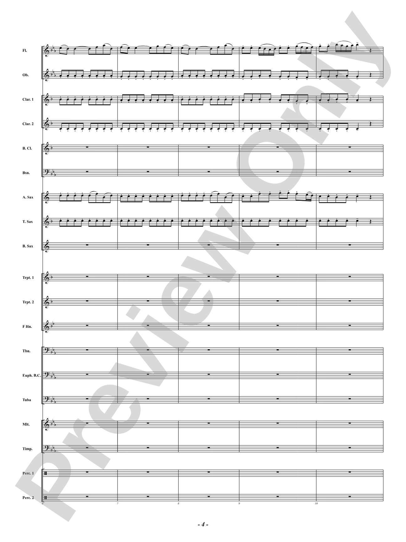 A Little Night Music - (Eine Kleine Nachtmusik): Concert Band Conductor Score & Parts