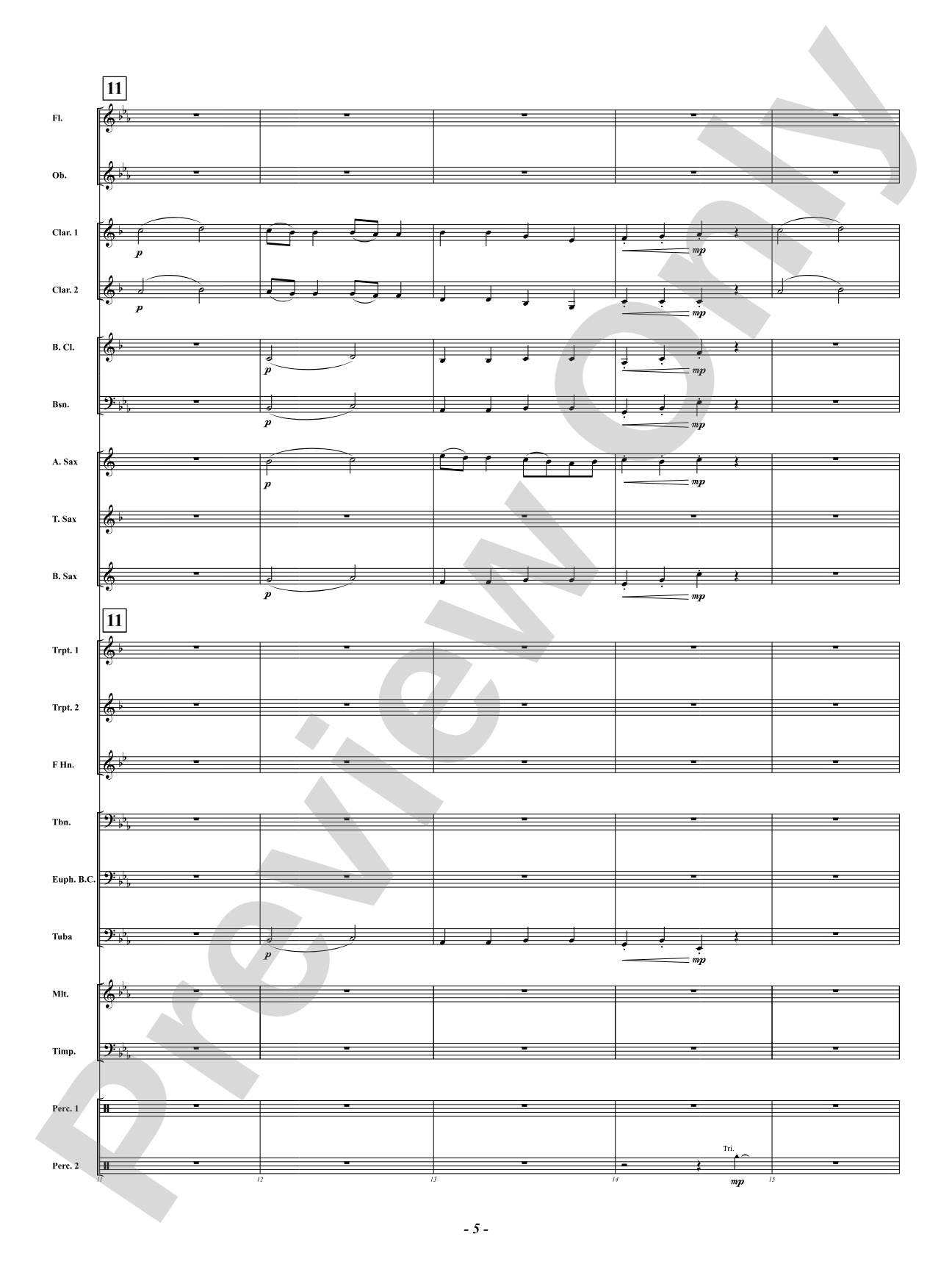 A Little Night Music - (Eine Kleine Nachtmusik): Concert Band Conductor Score & Parts