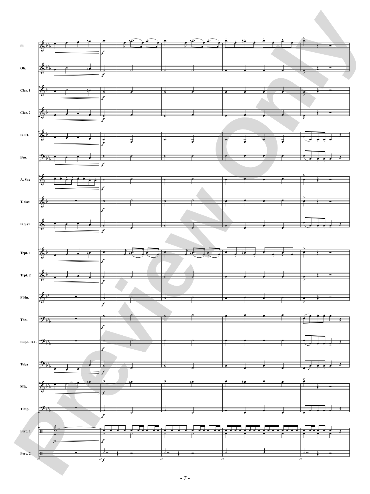 A Little Night Music - (Eine Kleine Nachtmusik): Concert Band Conductor Score & Parts