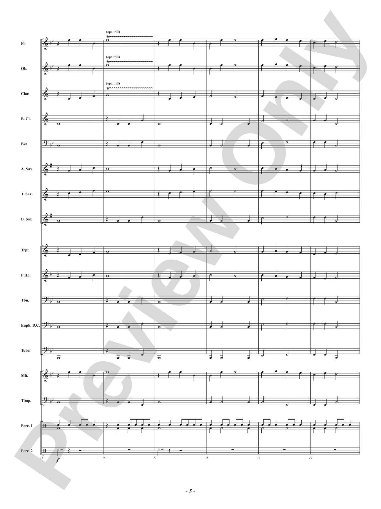 First Fanfare: Concert Band Conductor Score & Parts