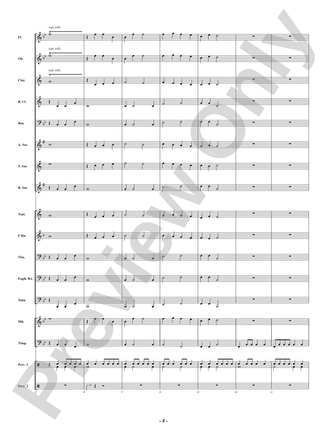 First Fanfare: Concert Band Conductor Score & Parts