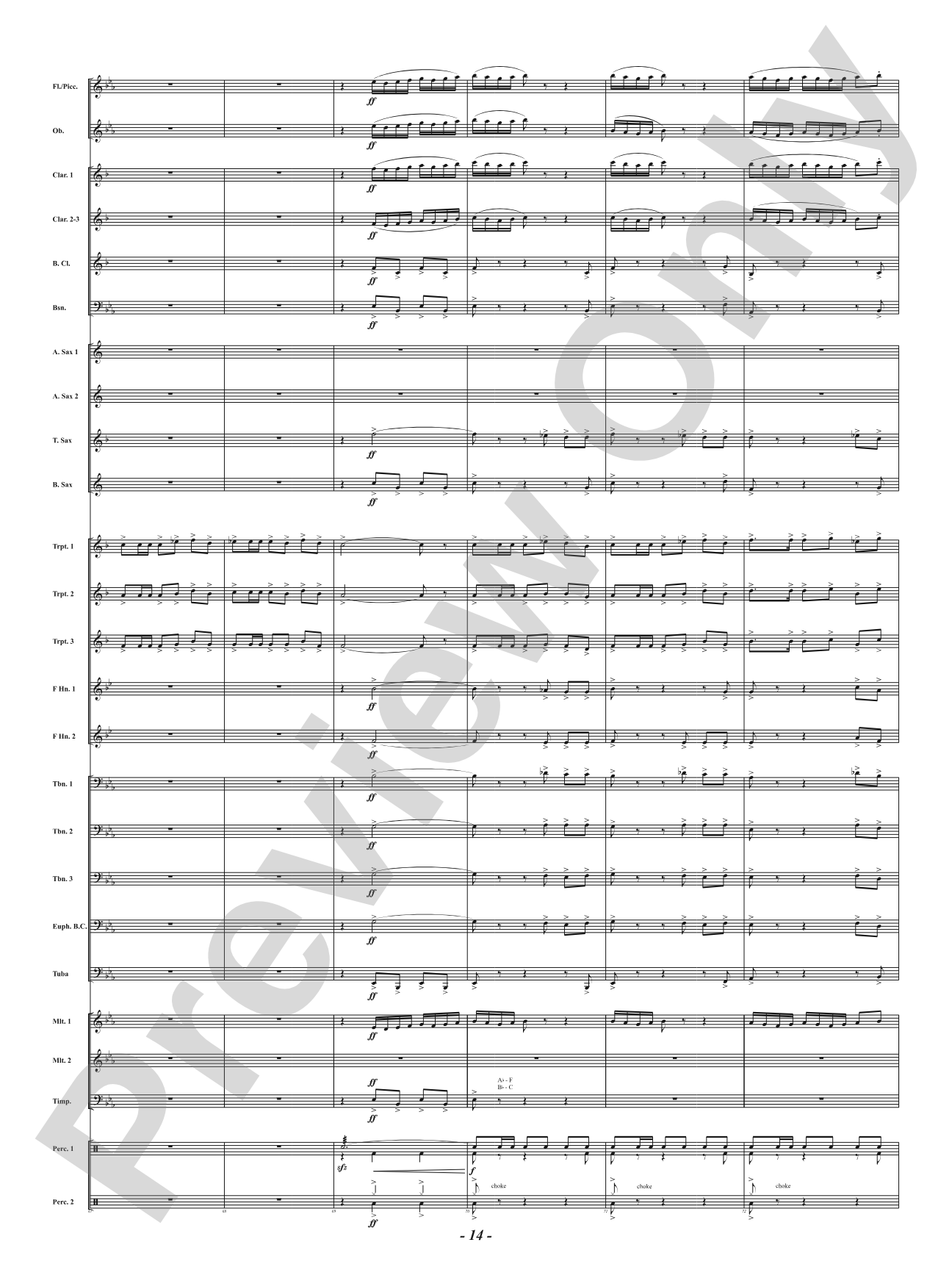Centennial Fanfare: Concert Band Conductor Score & Parts