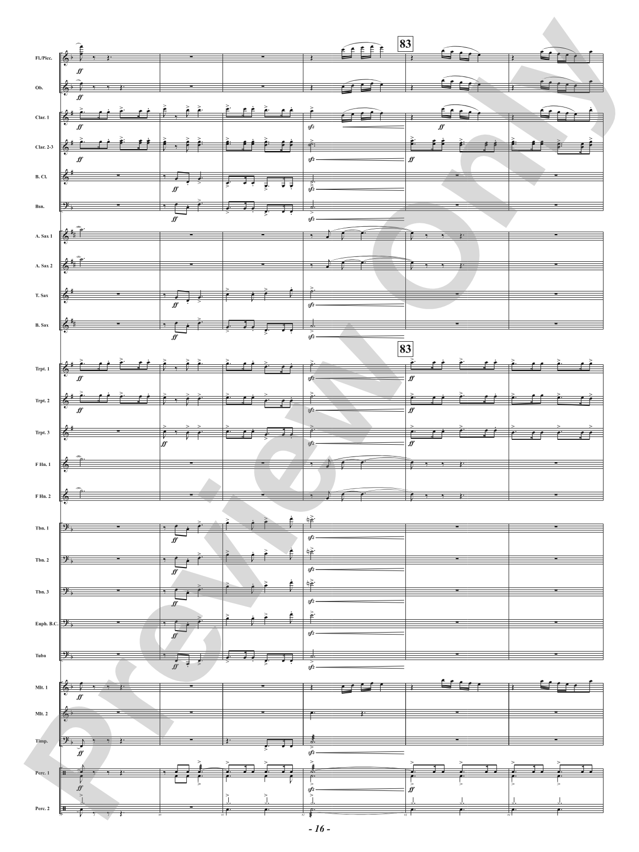 Centennial Fanfare: Concert Band Conductor Score & Parts