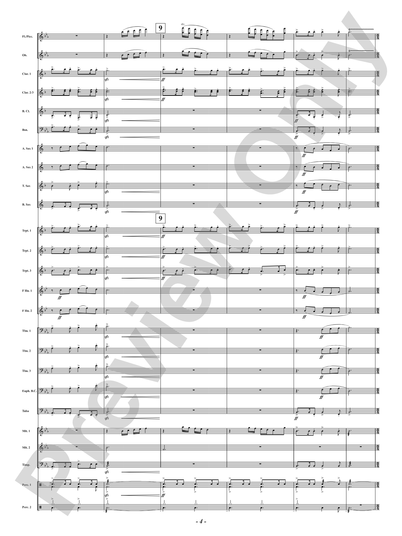 Centennial Fanfare: Concert Band Conductor Score & Parts