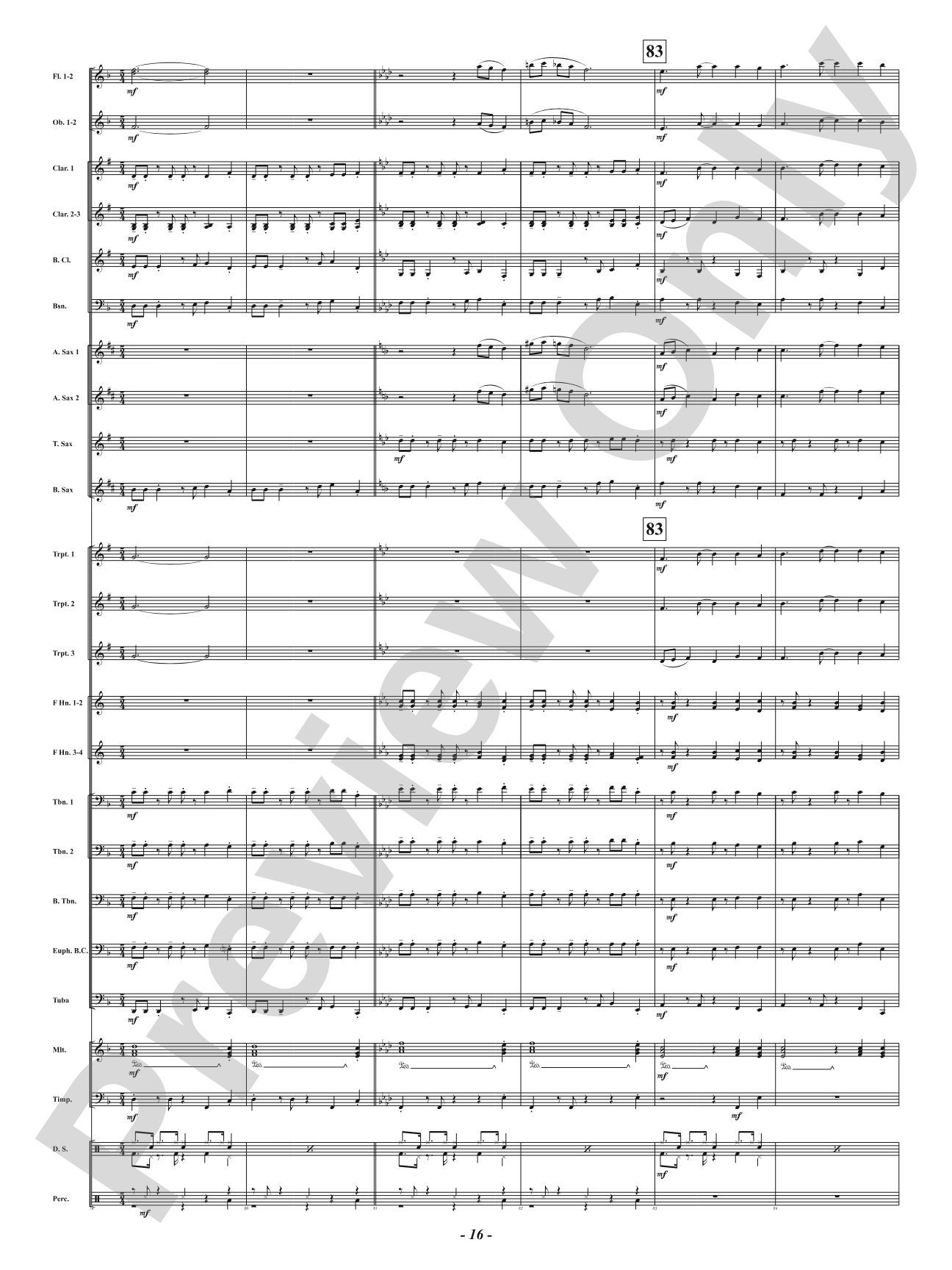 The Holidays in Five: Concert Band Conductor Score & Parts