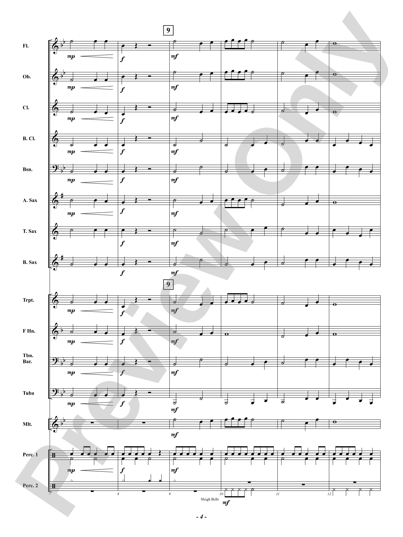 Klingalingaling: Concert Band Conductor Score & Parts