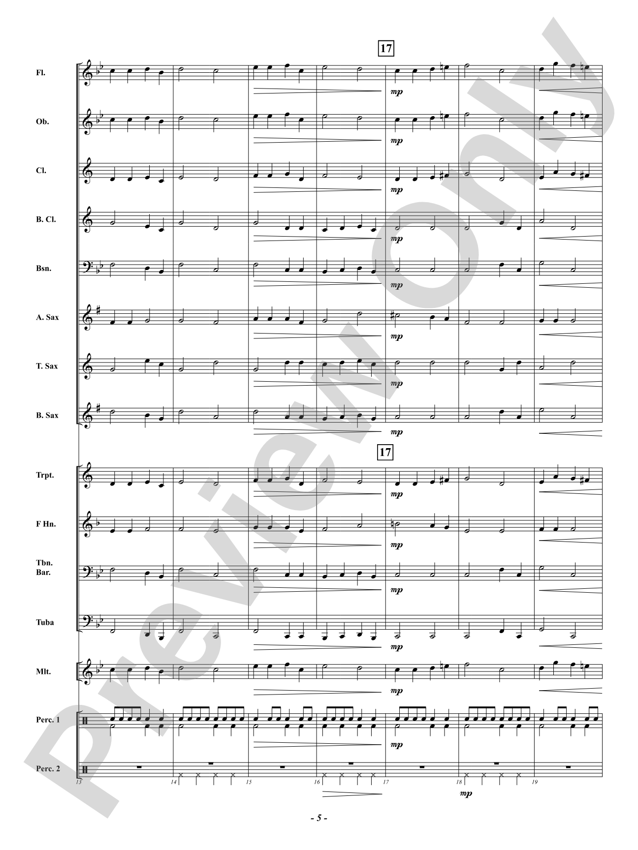 Klingalingaling: Concert Band Conductor Score & Parts