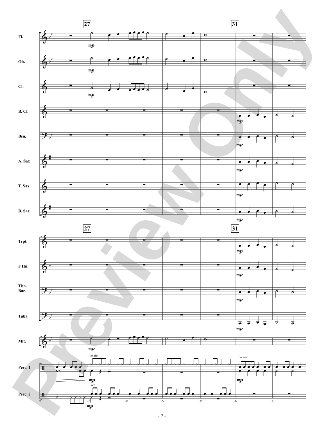 Klingalingaling: Concert Band Conductor Score & Parts