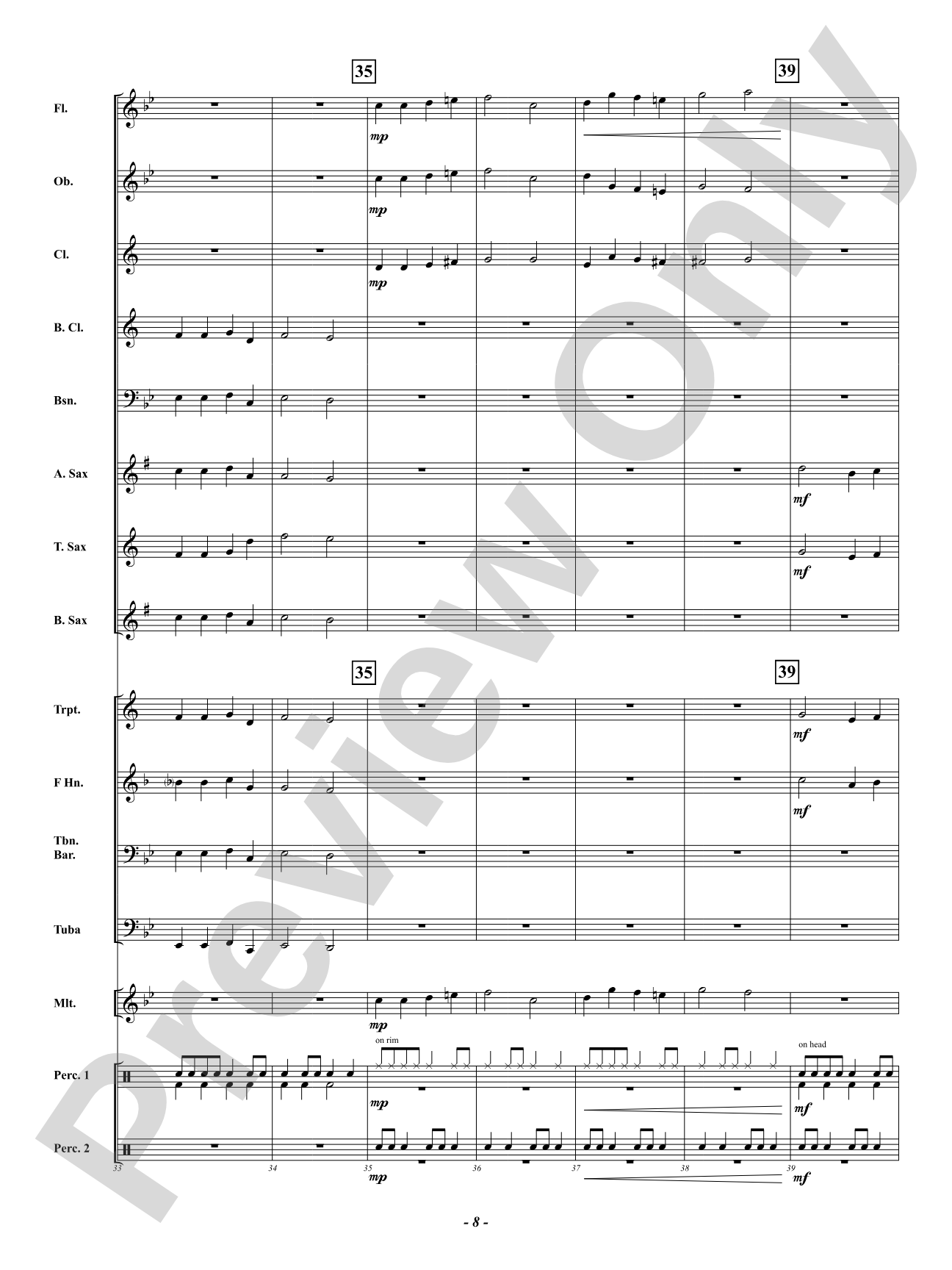 Klingalingaling: Concert Band Conductor Score & Parts