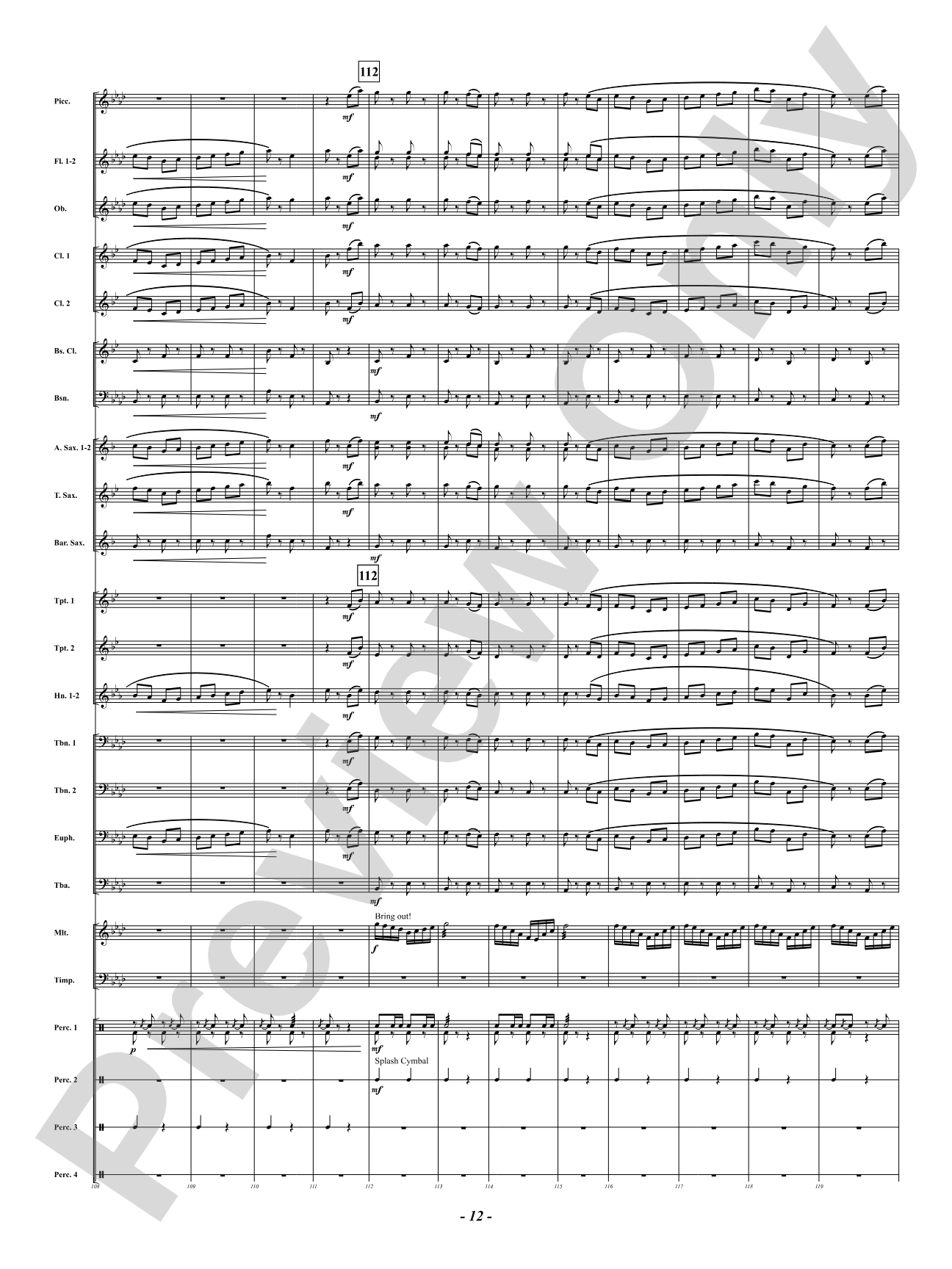 Midnight Fire Alarm: Concert Band Conductor Score & Parts