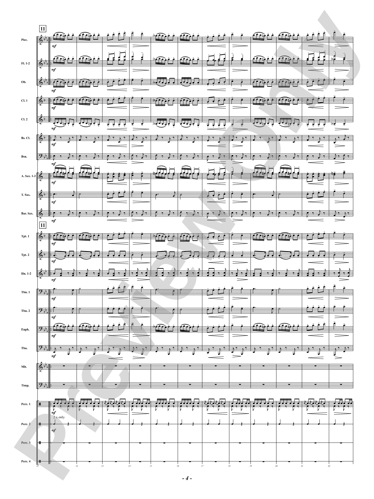 Midnight Fire Alarm: Concert Band Conductor Score & Parts