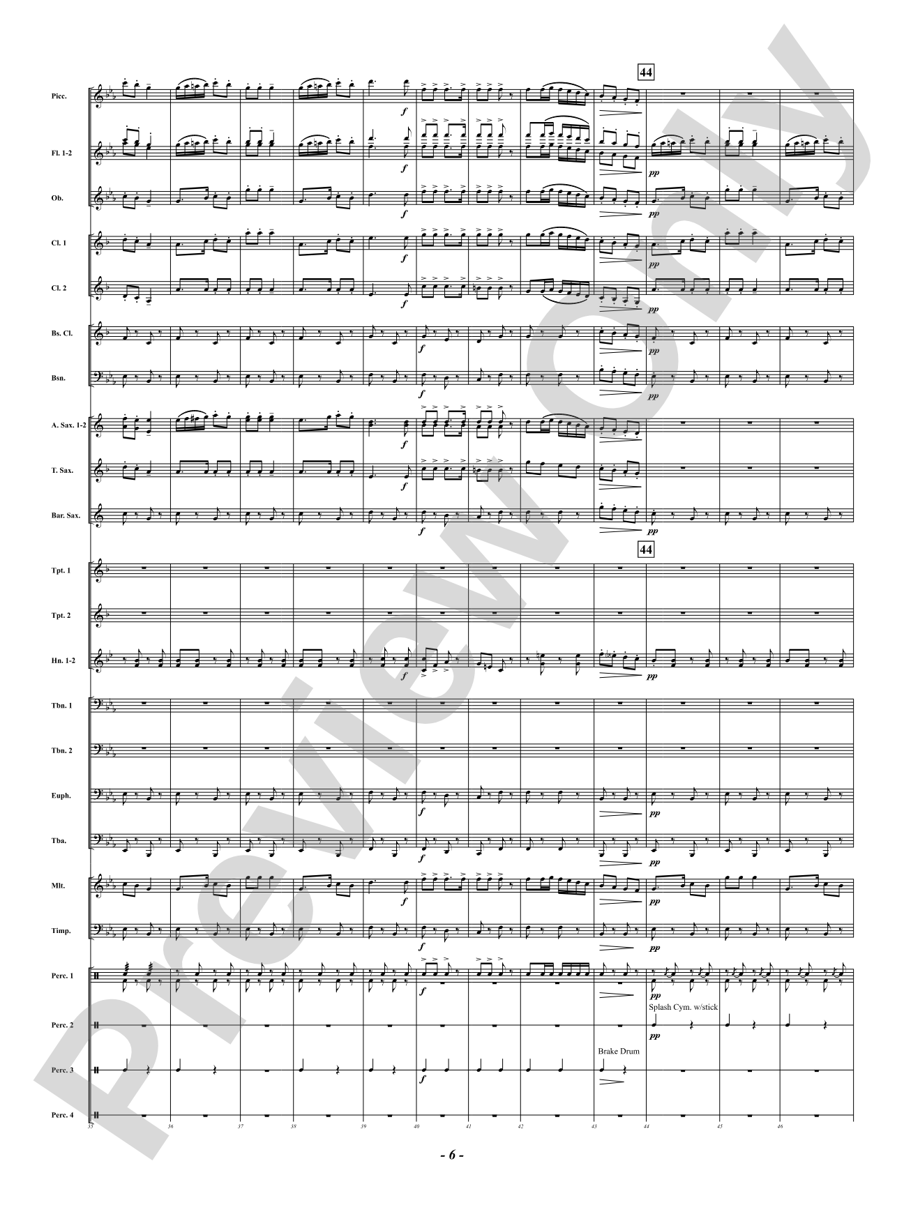 Midnight Fire Alarm: Concert Band Conductor Score & Parts