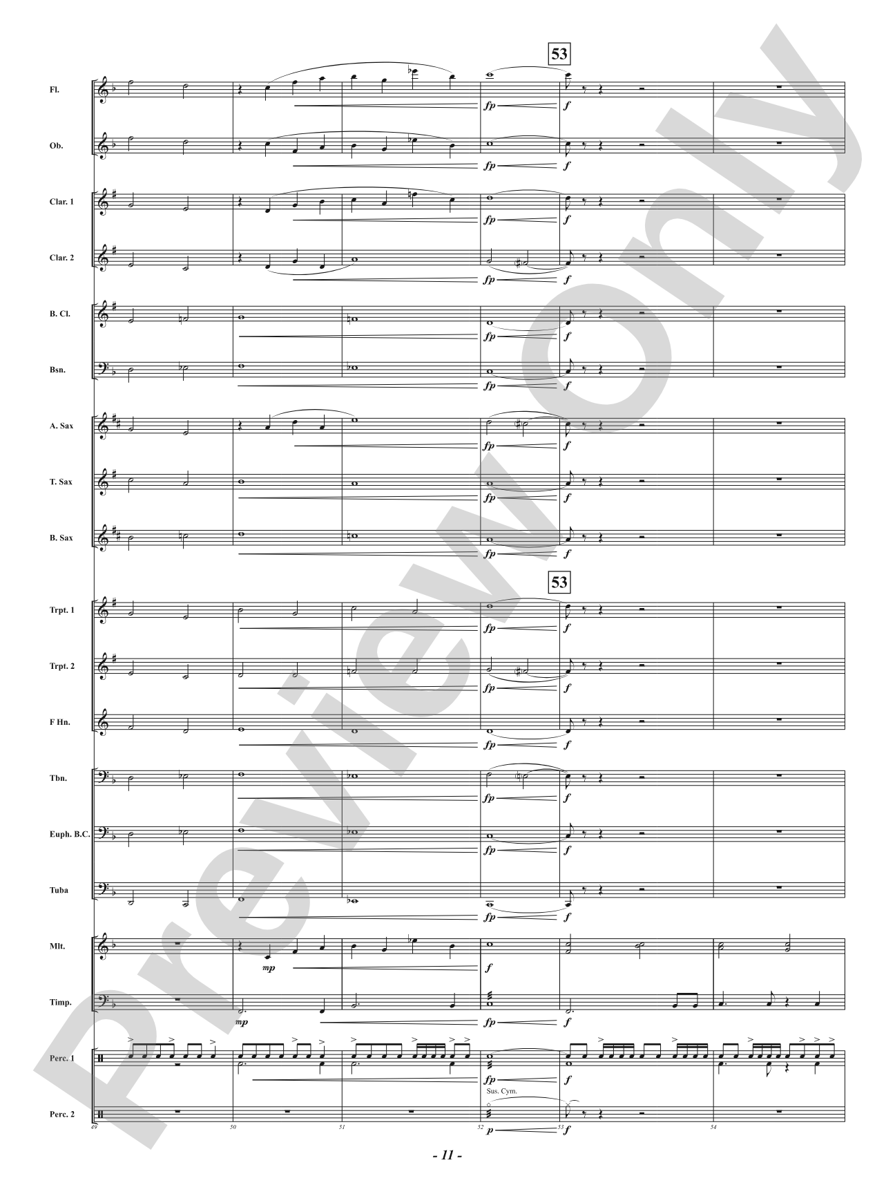 Fanfare For The Saints: Concert Band Conductor Score & Parts