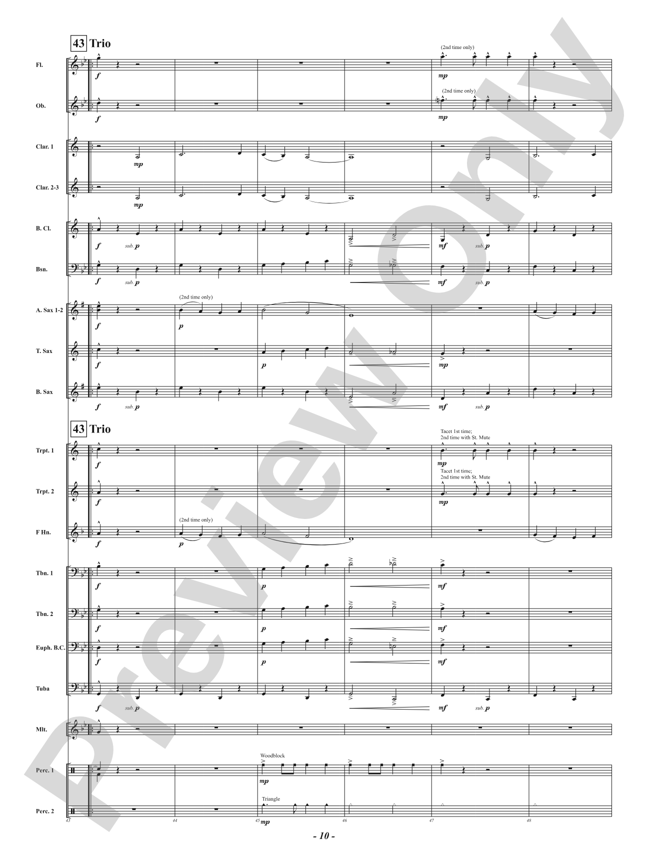 Hawthorn Hill - (Concert March): Concert Band Conductor Score & Parts